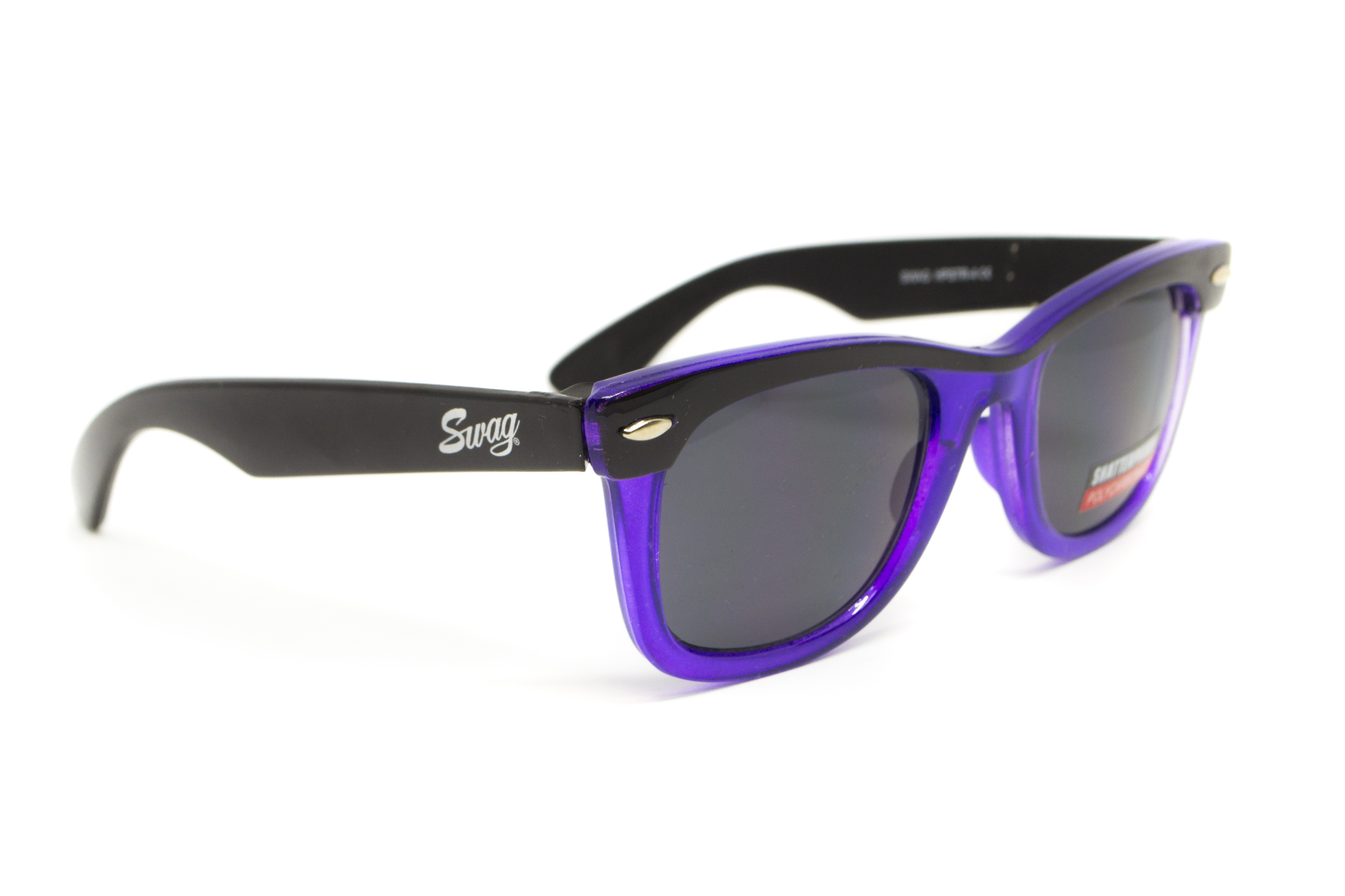 Очки защитные открытые Swag Hipster-4 Purple (gray) серые — фото 1