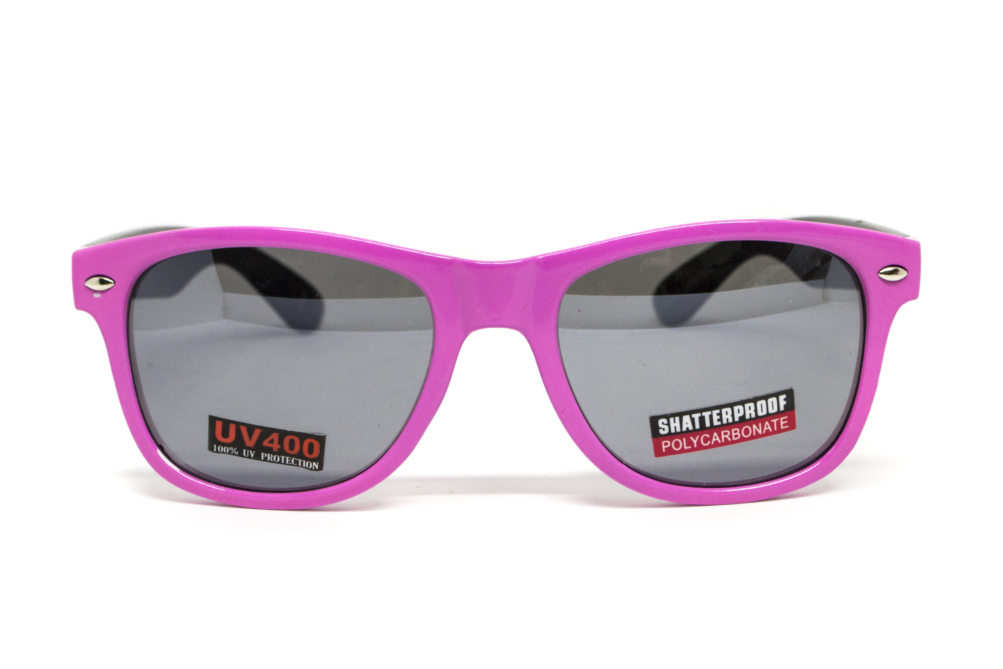 Очки защитные открытые Swag Hipster-B Pink (Flash mirror) зеркальные серые — фото 3