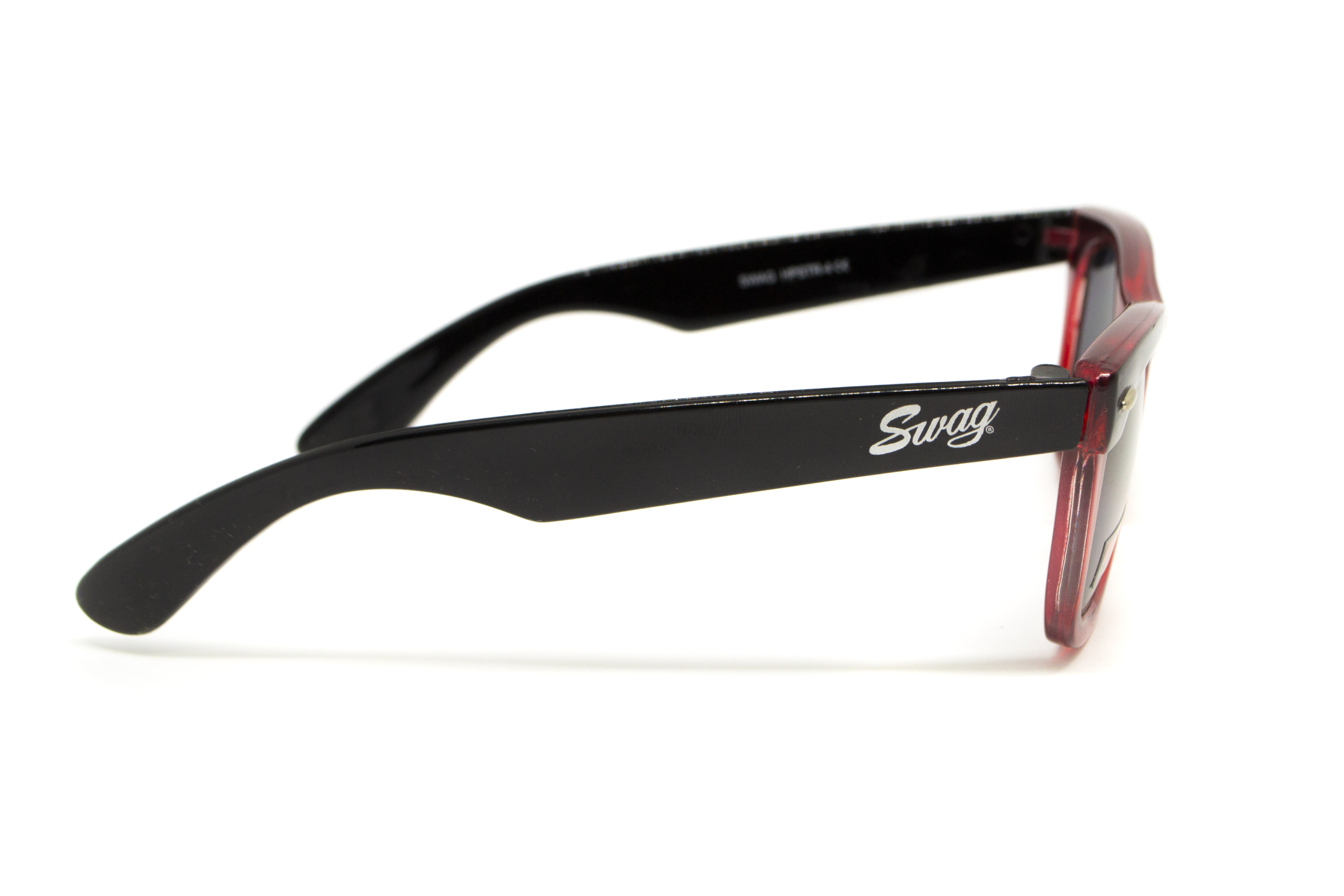 Очки защитные открытые Swag Hipster-4 Red (gray) серые — фото 4