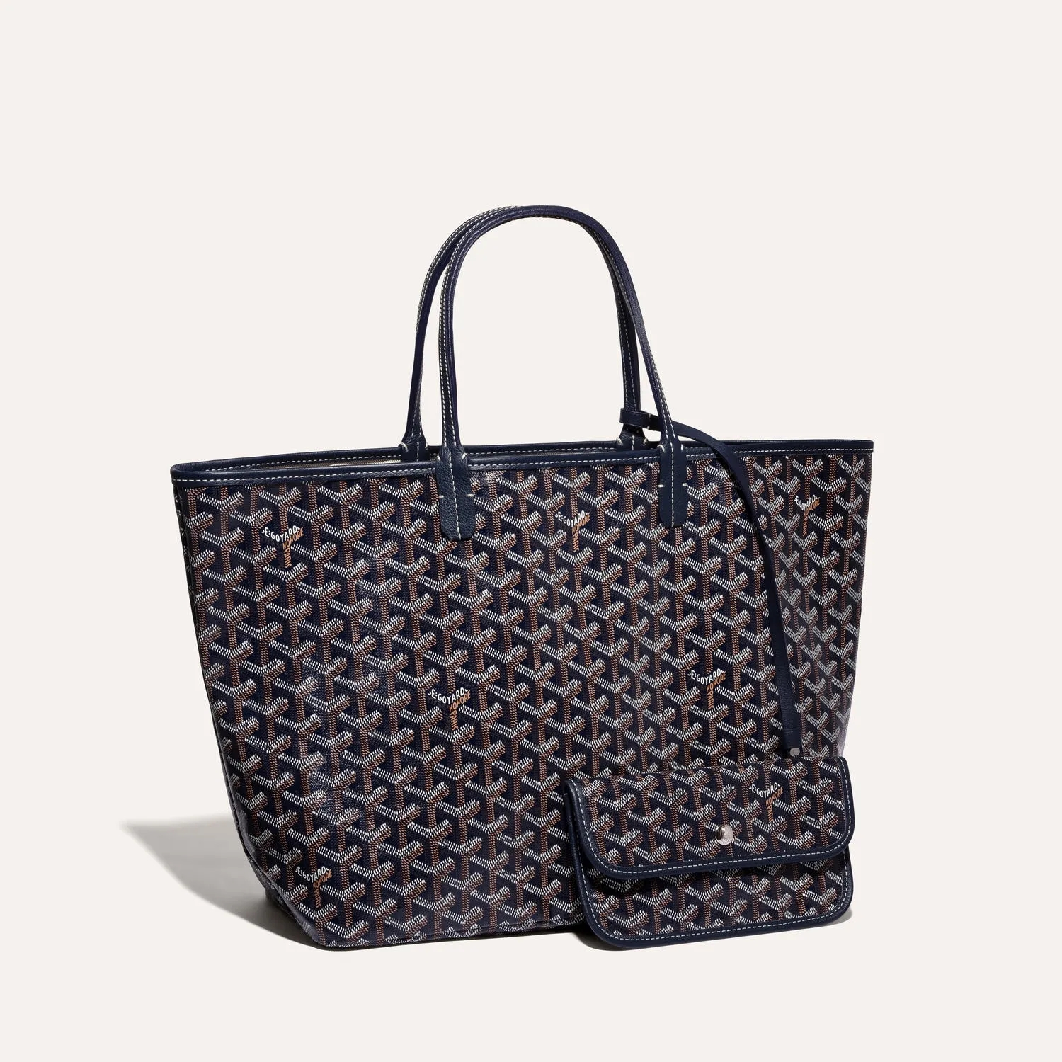 Goyard Saint Louis PM Bag Navy Blue — фото 1