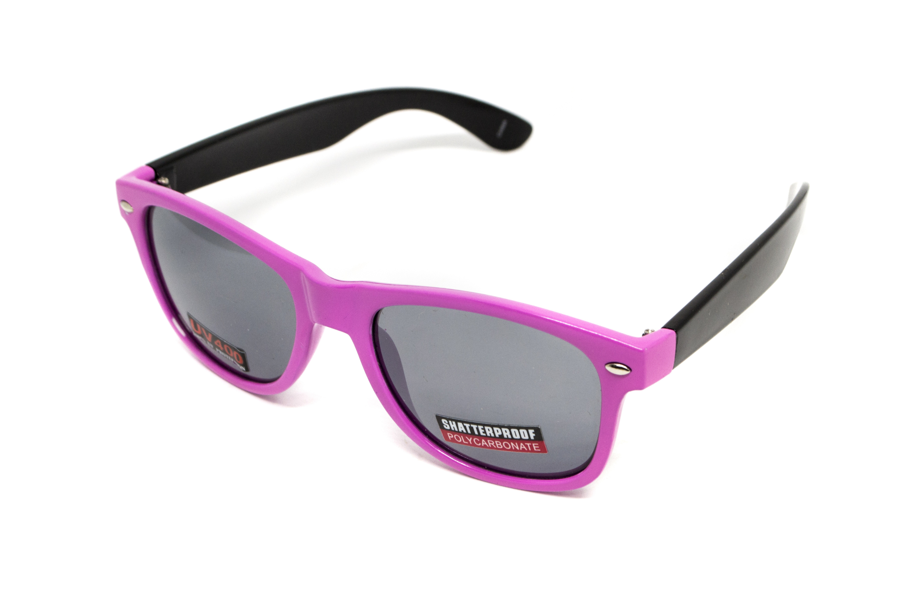 Очки защитные открытые Swag Hipster-B Pink (Flash mirror) зеркальные серые — фото 2