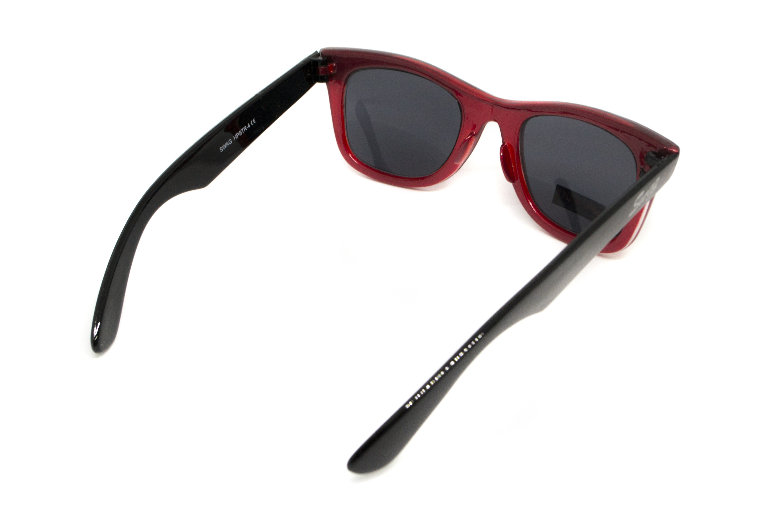 Очки защитные открытые Swag Hipster-4 Red (gray) серые — фото 6