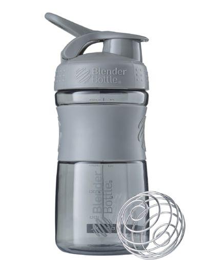 Шейкер спортивний (пляшка) BlenderBottle SportMixer Flip 20oz/590ml Grey — фото 1