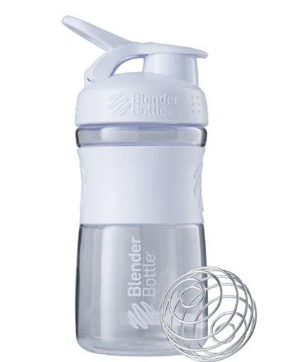 Шейкер спортивний (пляшка) BlenderBottle SportMixer Flip 20oz/590ml White — фото 1