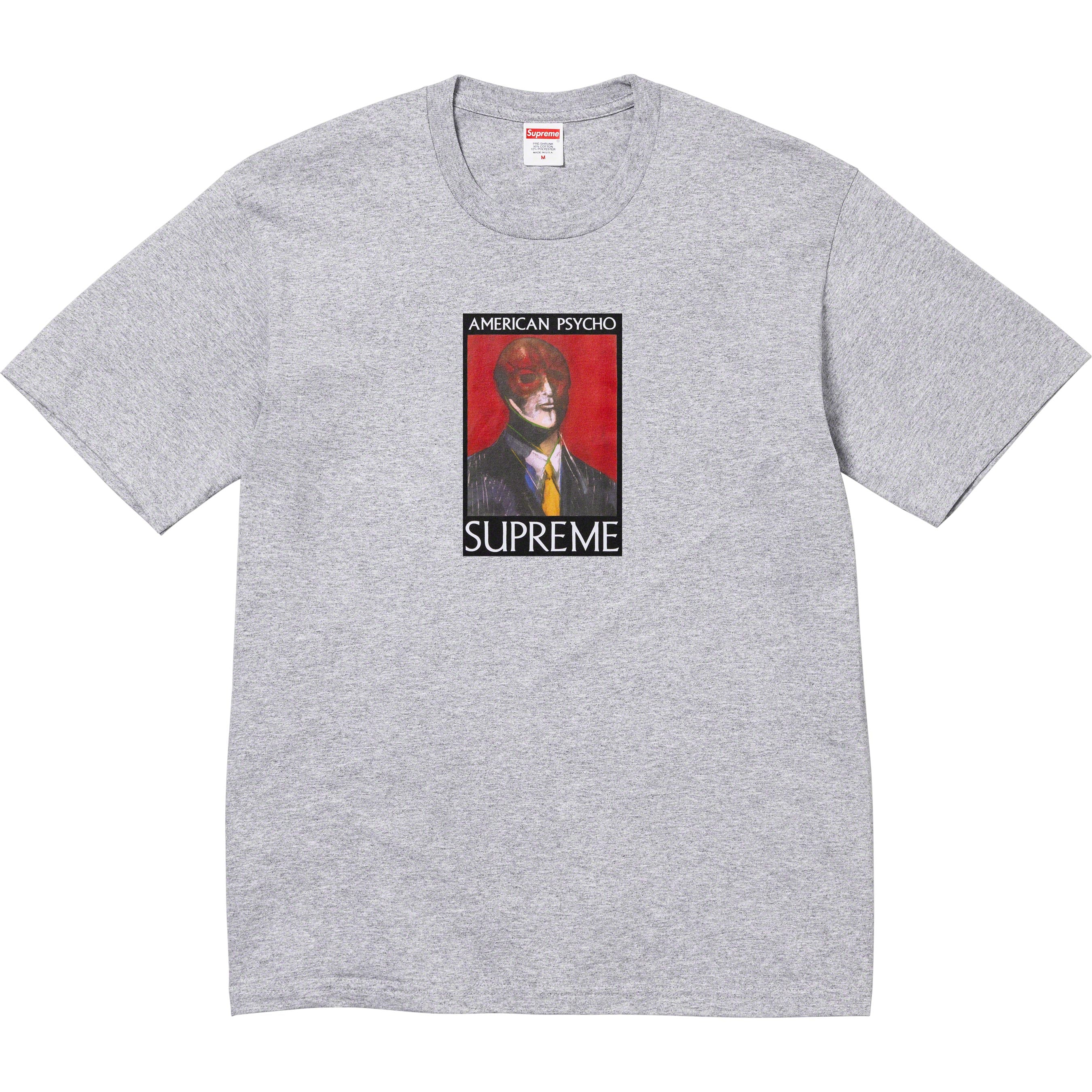 Футболка Supreme American Psycho Tee Grey — фото 1