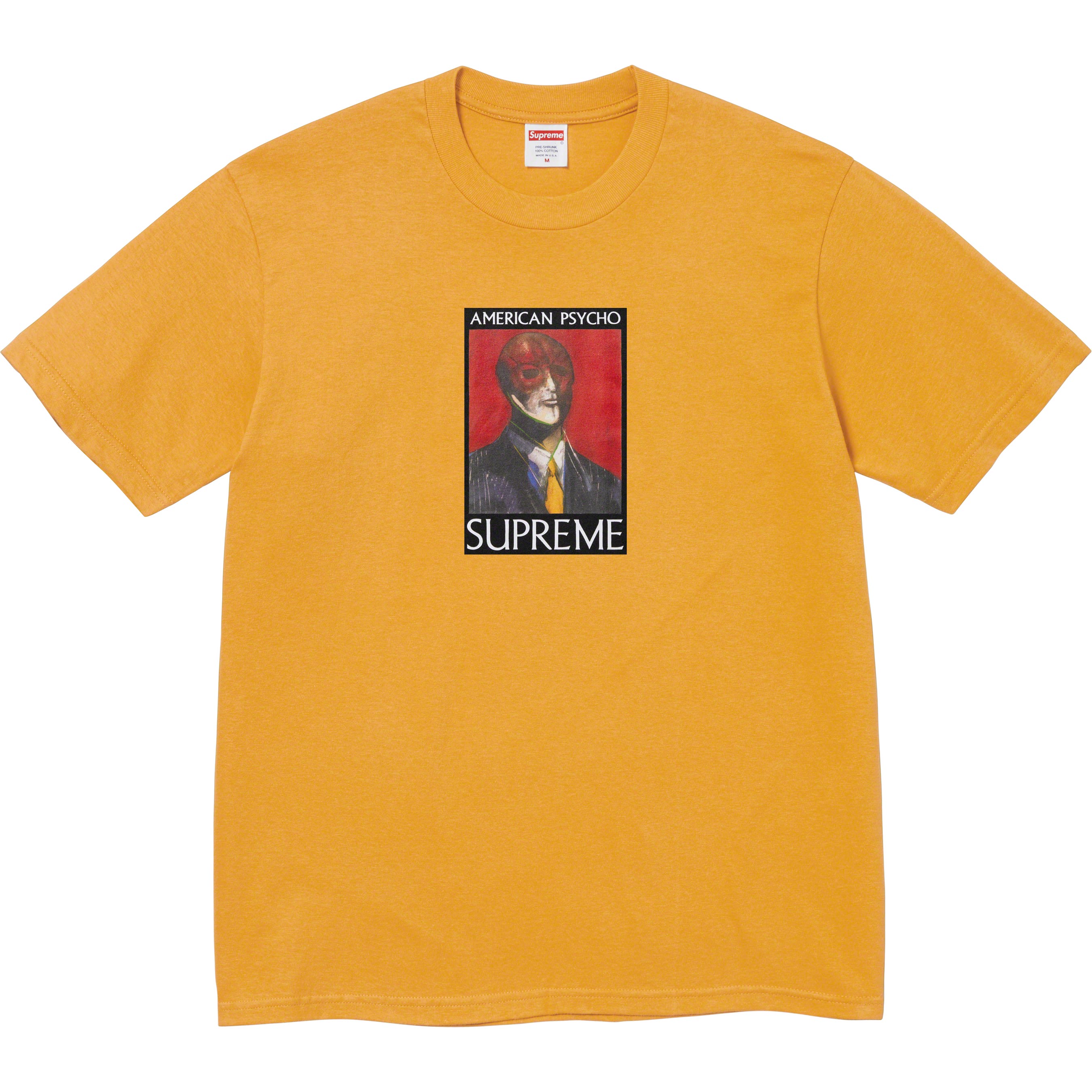 Футболка Supreme American Psycho Tee Mustard — фото 1