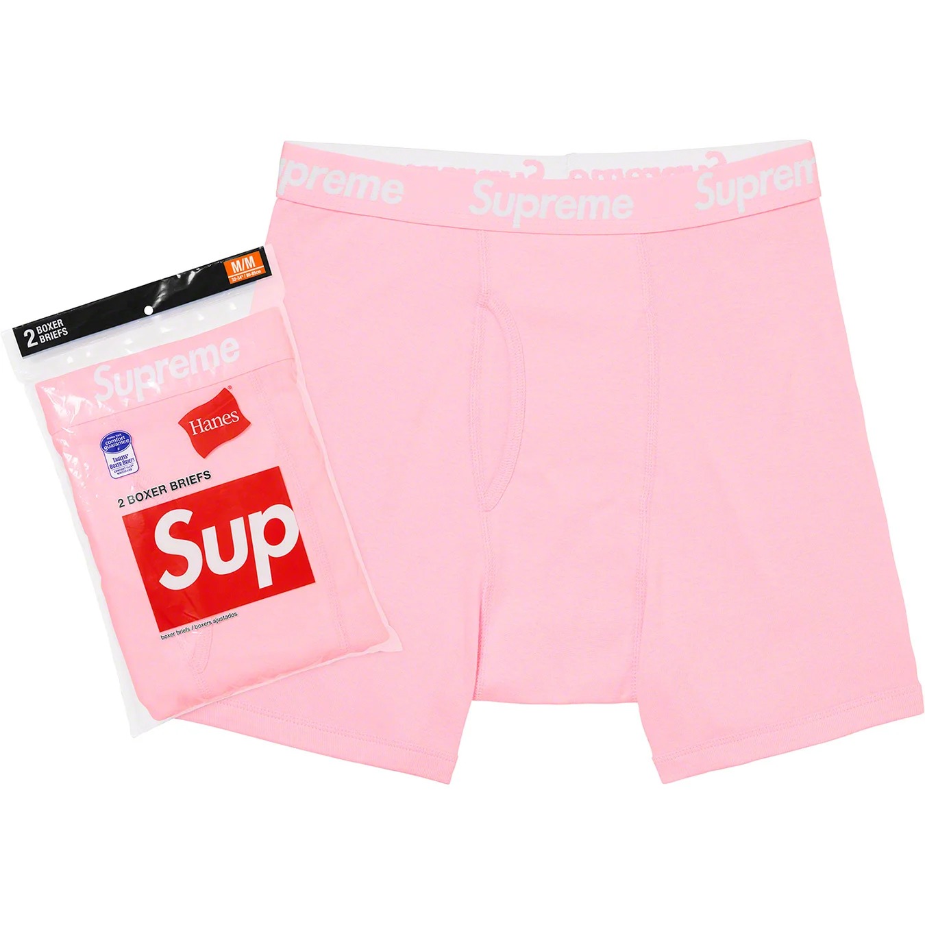 Боксери SUPREME®/HANES® Boxer Briefs Pink (2 PACK) — фото 1