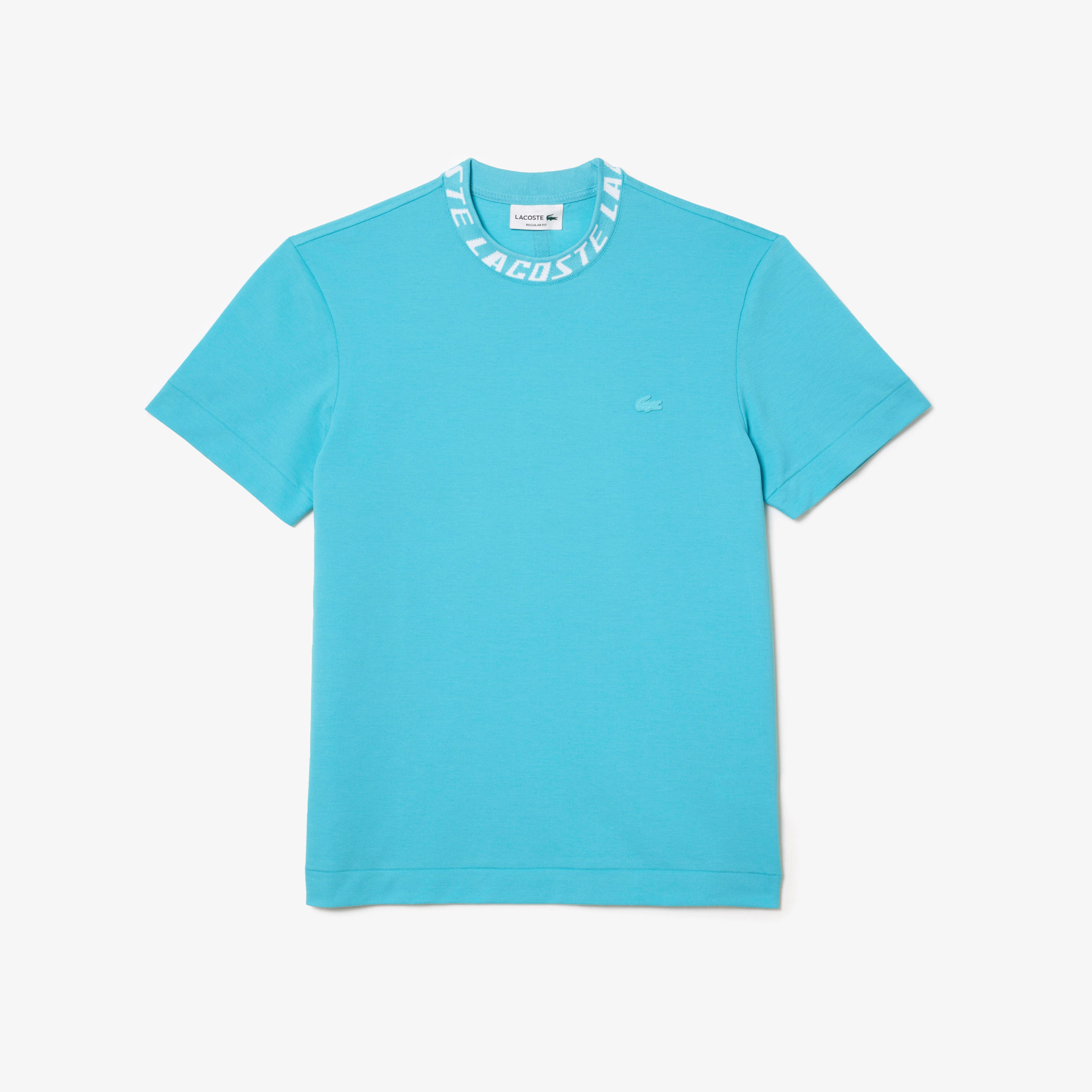 Синя футболка Lacoste Men's Regular Fit Branded — фото 1