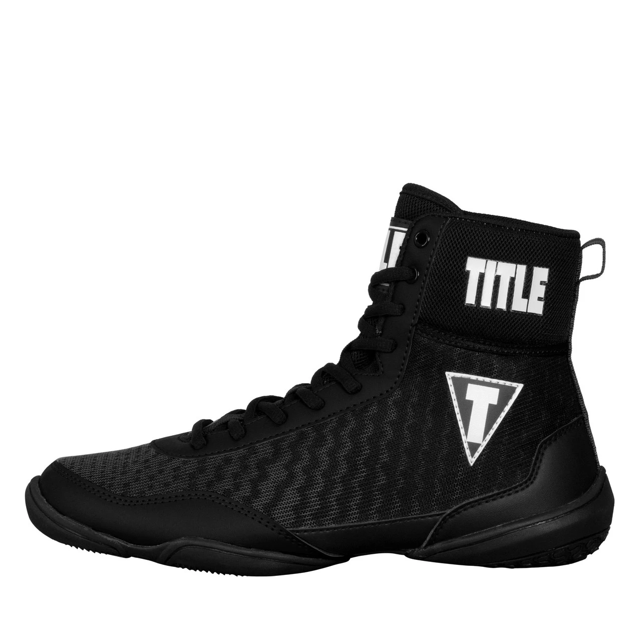 Боксерки (боксерське взуття) TITLE Boxing Predator II Shoes 2.0 Black/Grey 38.5р. — фото 1
