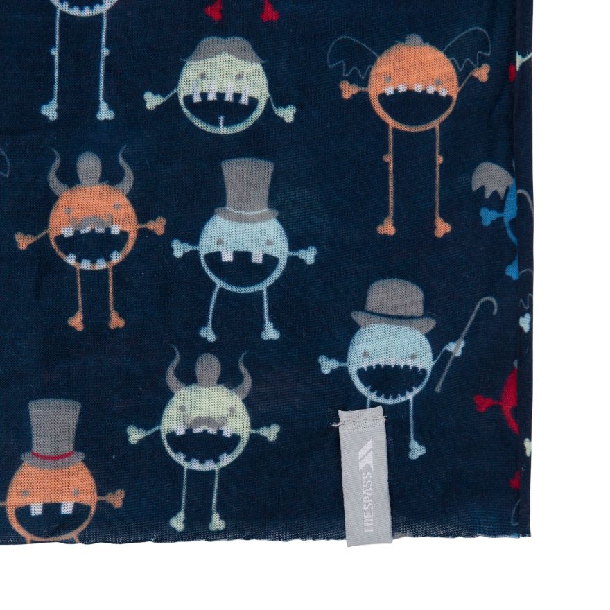 Бафф MONSTERBALL - KIDS FACE COVERING UCHSSCTR0001-NAVY MONSTER PRINT Trespass TU Темно-синій — фото 3