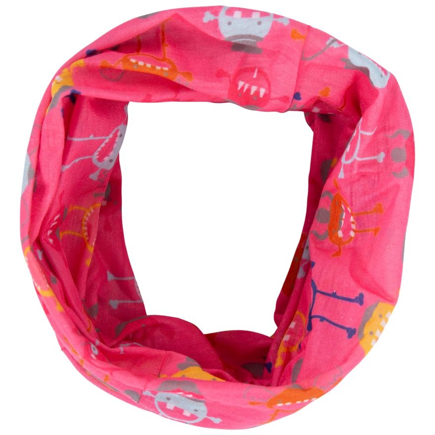 Бафф MONSTERBALL - KIDS FACE COVERING UCHSSCTR0001-FLAMINGO MONSTER PRINT Trespass TU Розовий — фото 2