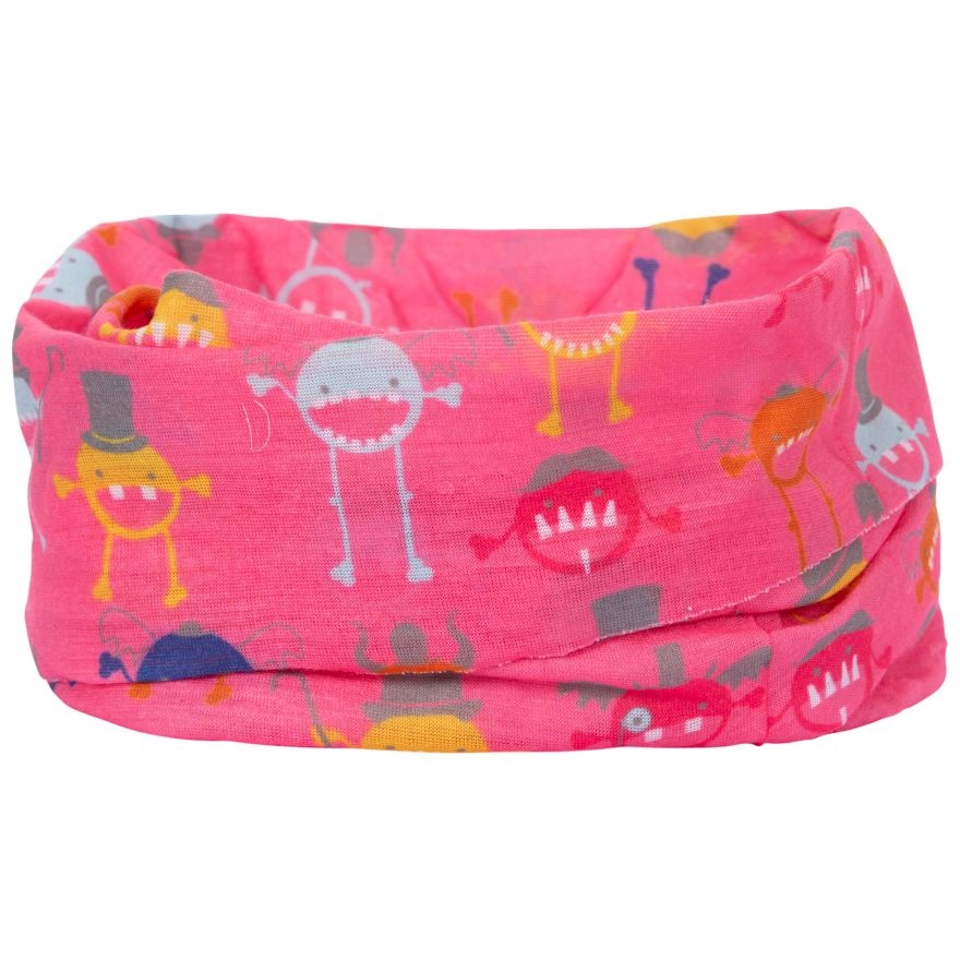 Бафф MONSTERBALL - KIDS FACE COVERING UCHSSCTR0001-FLAMINGO MONSTER PRINT Trespass TU Розовий — фото 3