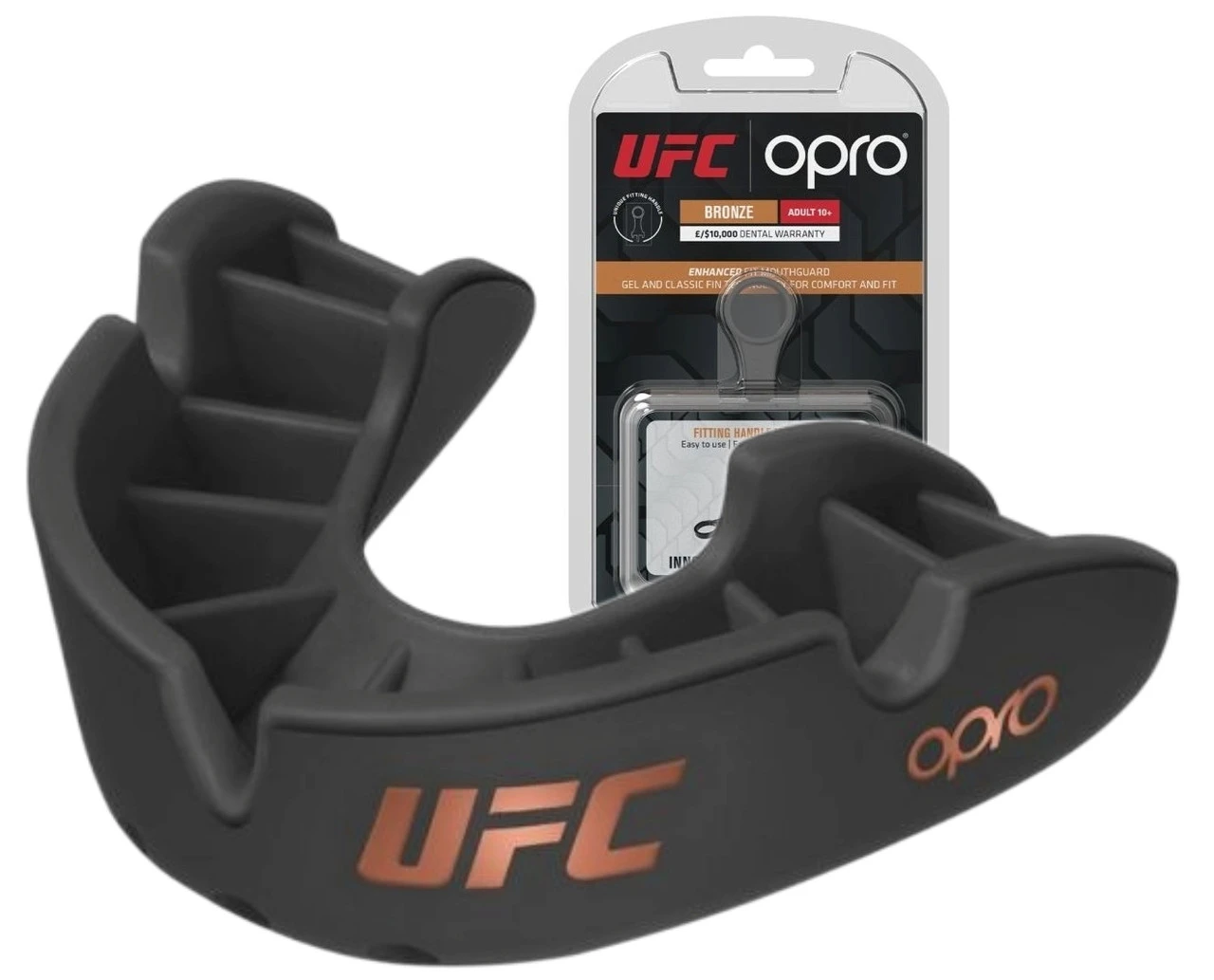 Капа OPRO Bronze UFC доросла (вік 11+) Black (ufc.102512001) — фото 1