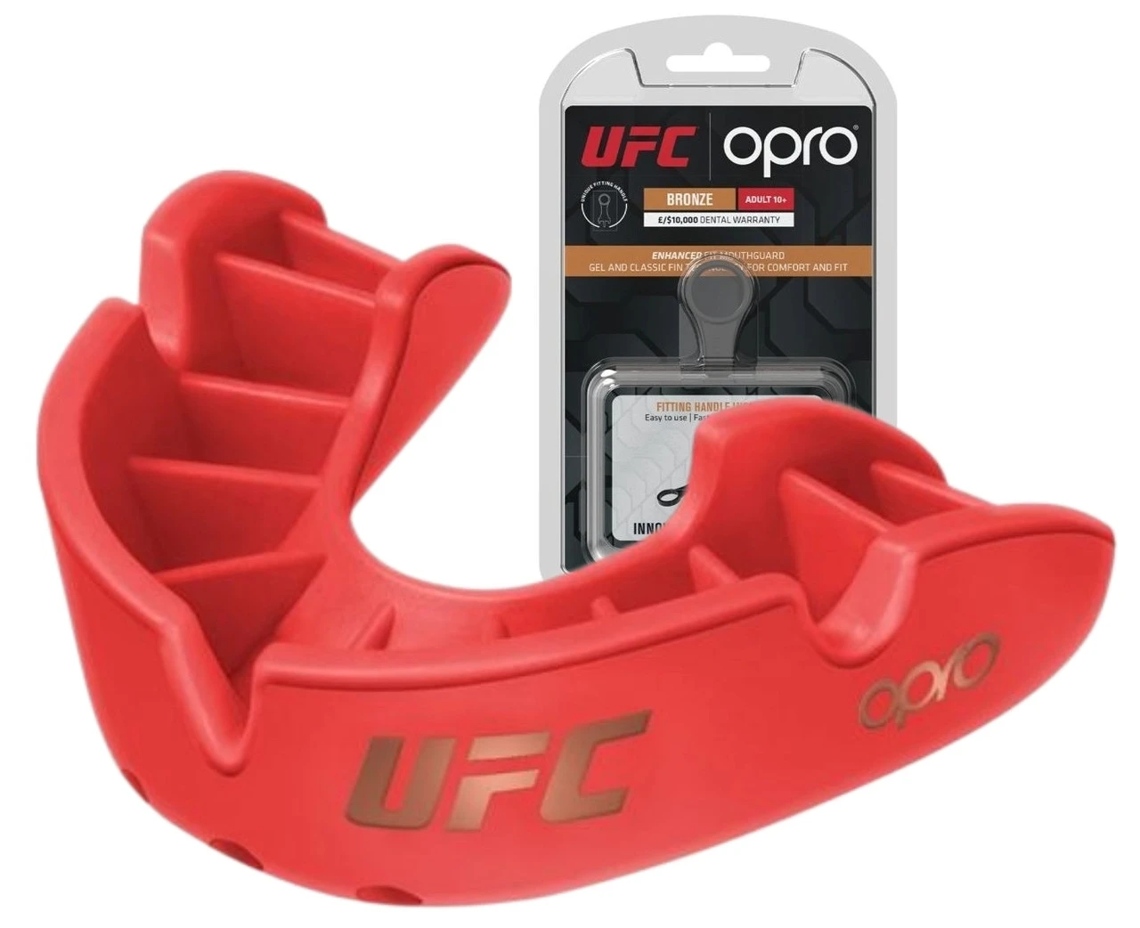 Капа OPRO Bronze UFC доросла (вік 11+) Red (ufc.102512002) — фото 1