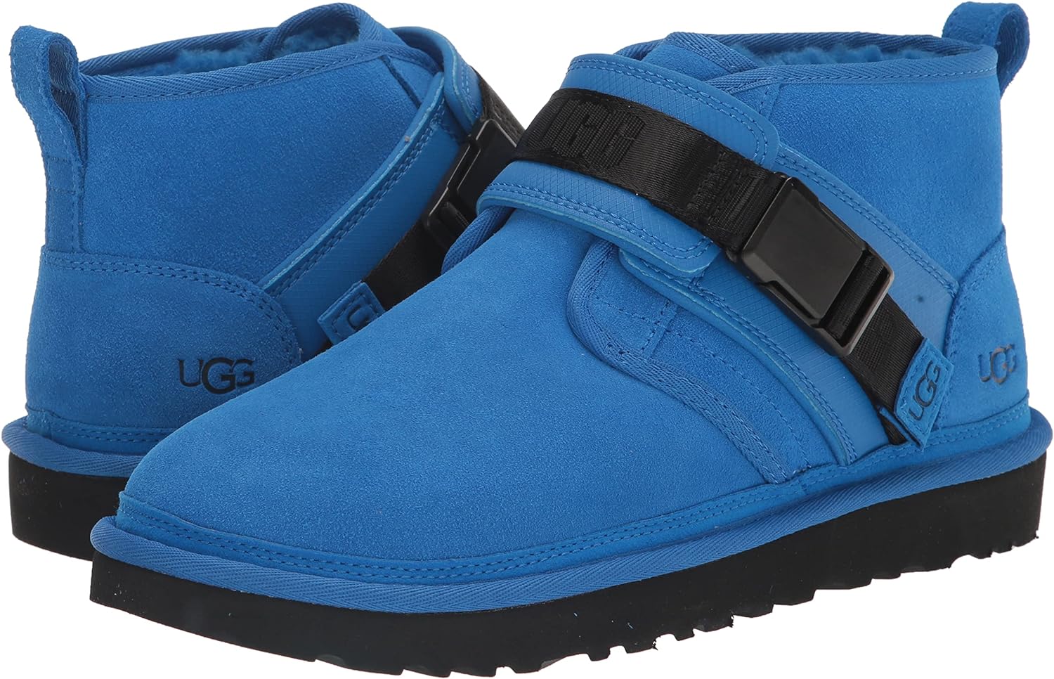 Чоловічі замшеві черевики UGG на хутрі 1159793106 (Синій, 51) — фото 1