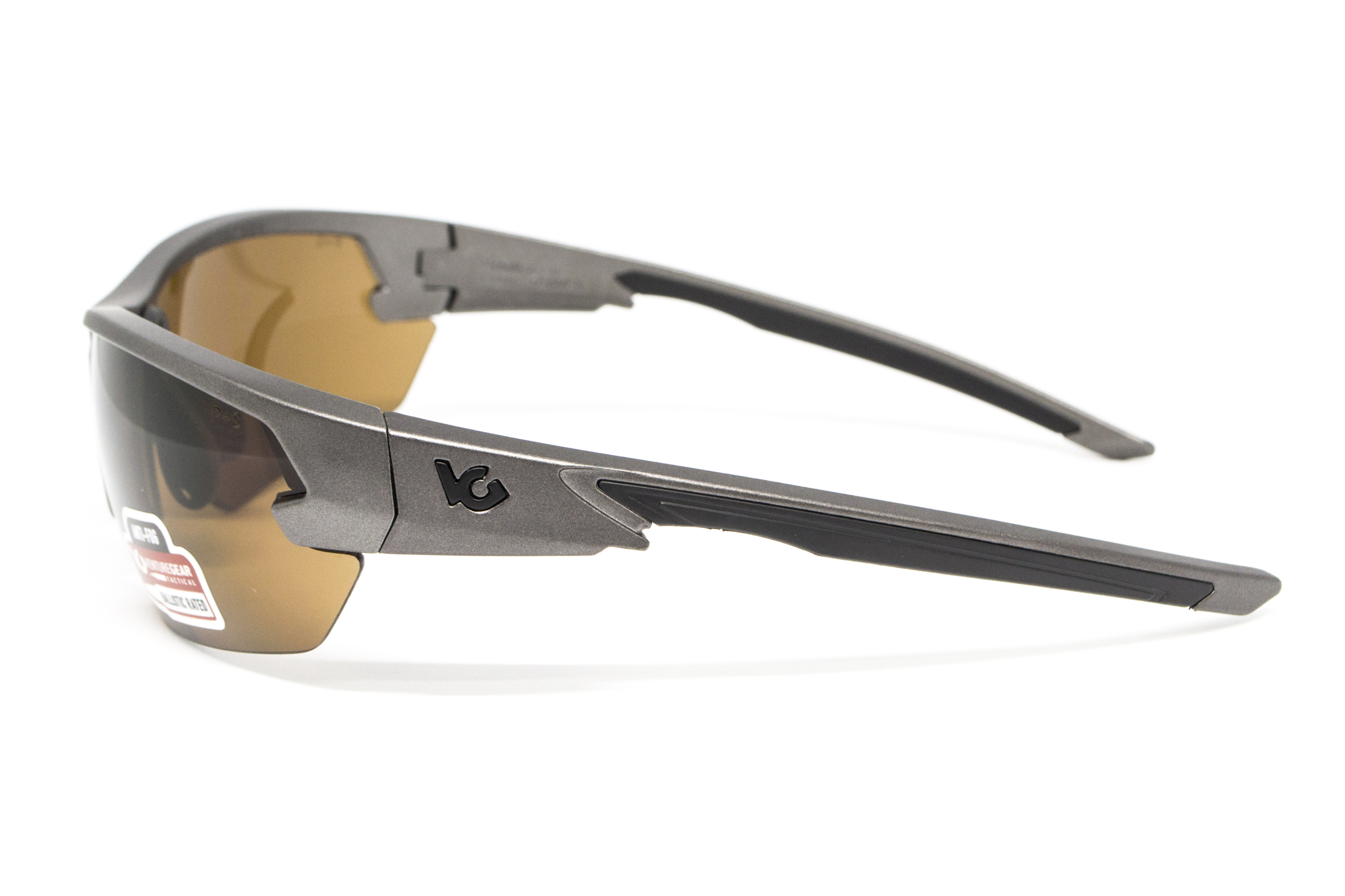 Защитные очки Venture Gear Tactical Semtex 2.0 Gun Metal (bronze) Anti-Fog, коричневые в оправе цвета "тёмный металлик" — фото 5
