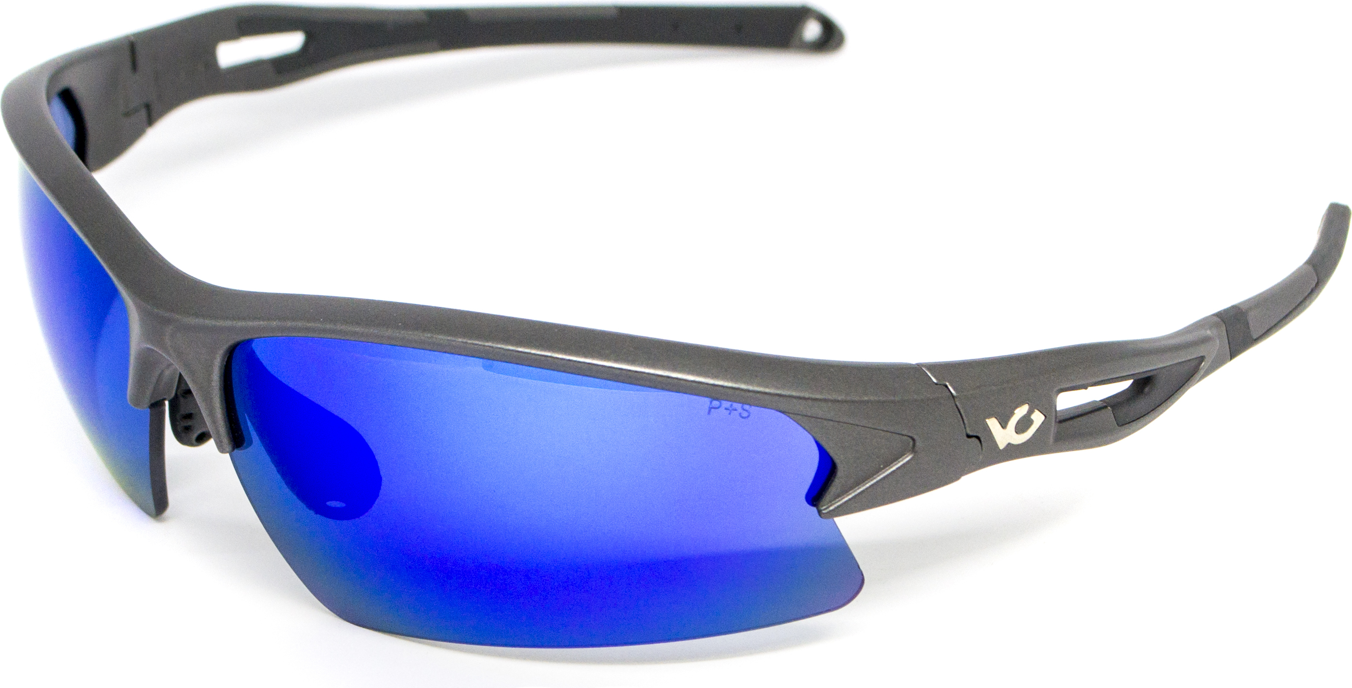 Очки защитные открытые Venture Gear MontEagle GunMetal (ice blue mirror) Anti-Fog, синие зеркальные — фото 2