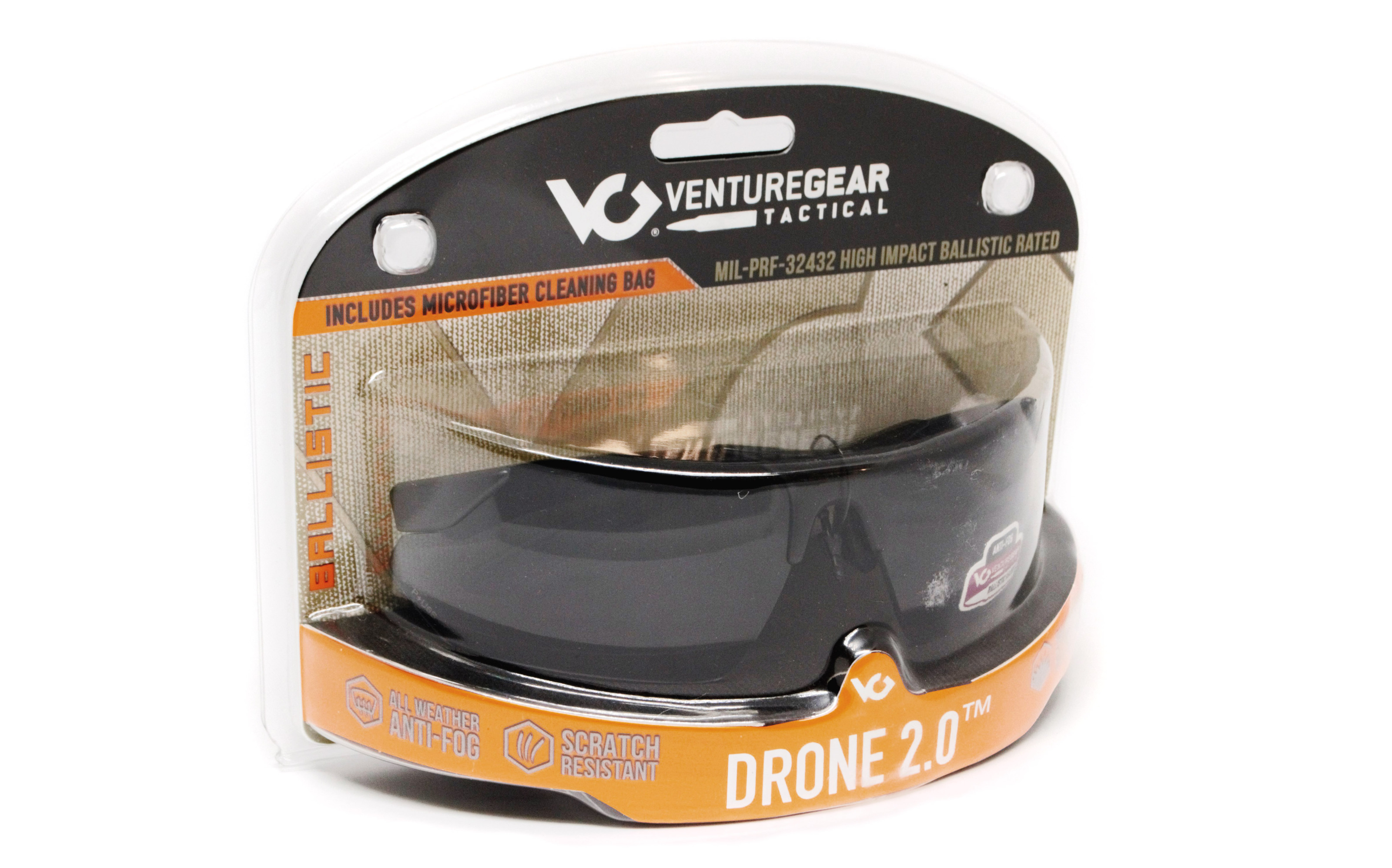 Защитные очки Venture Gear Tactical Drone 2.0 Green (gray) Anti-Fog, серые в зелёной оправе — фото 6