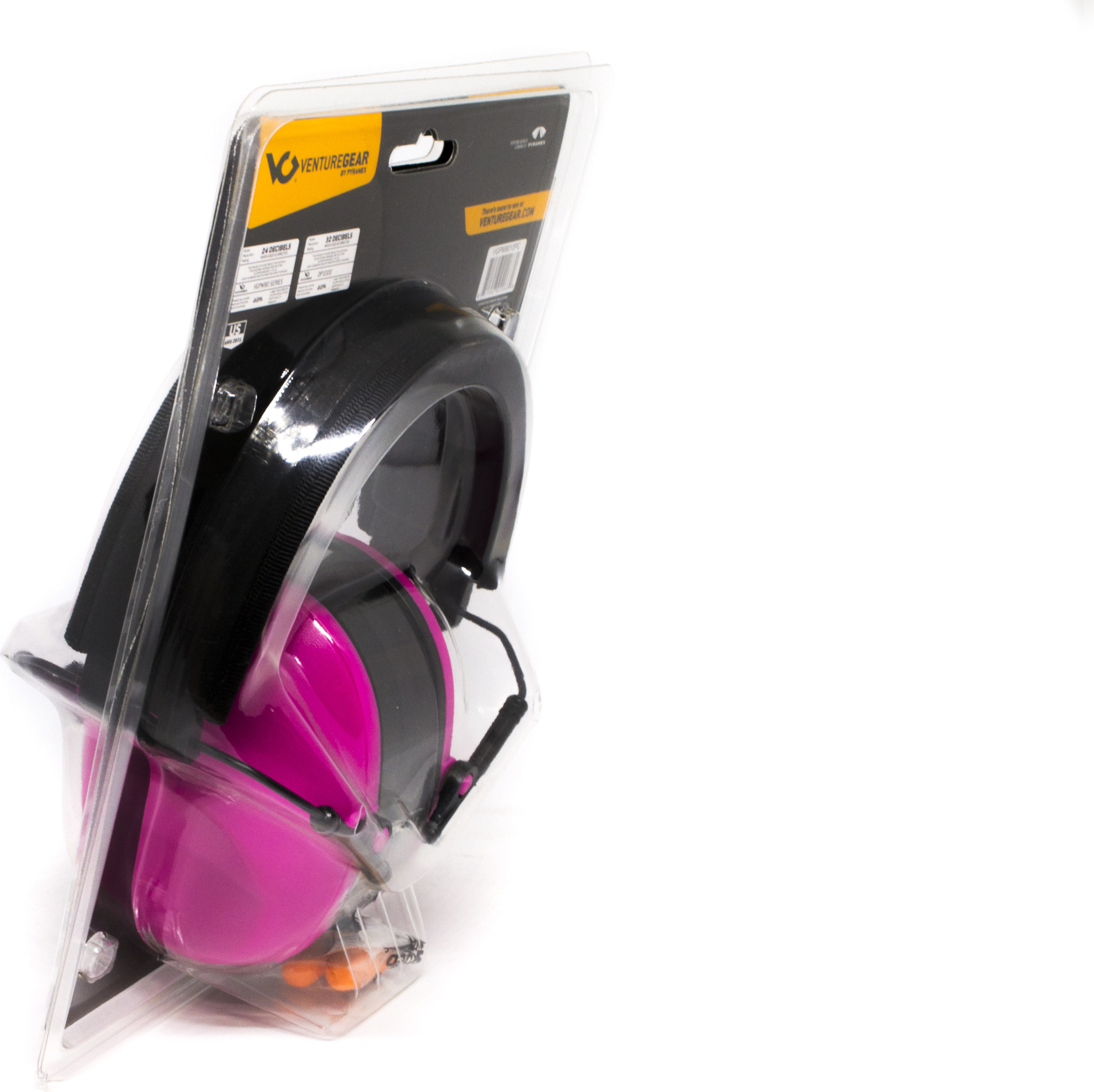 Наушники противошумные защитные Venture Gear VGPM9010PC (защита слуха NRR 24 дБ, беруши в комплекте), розовые — фото 14