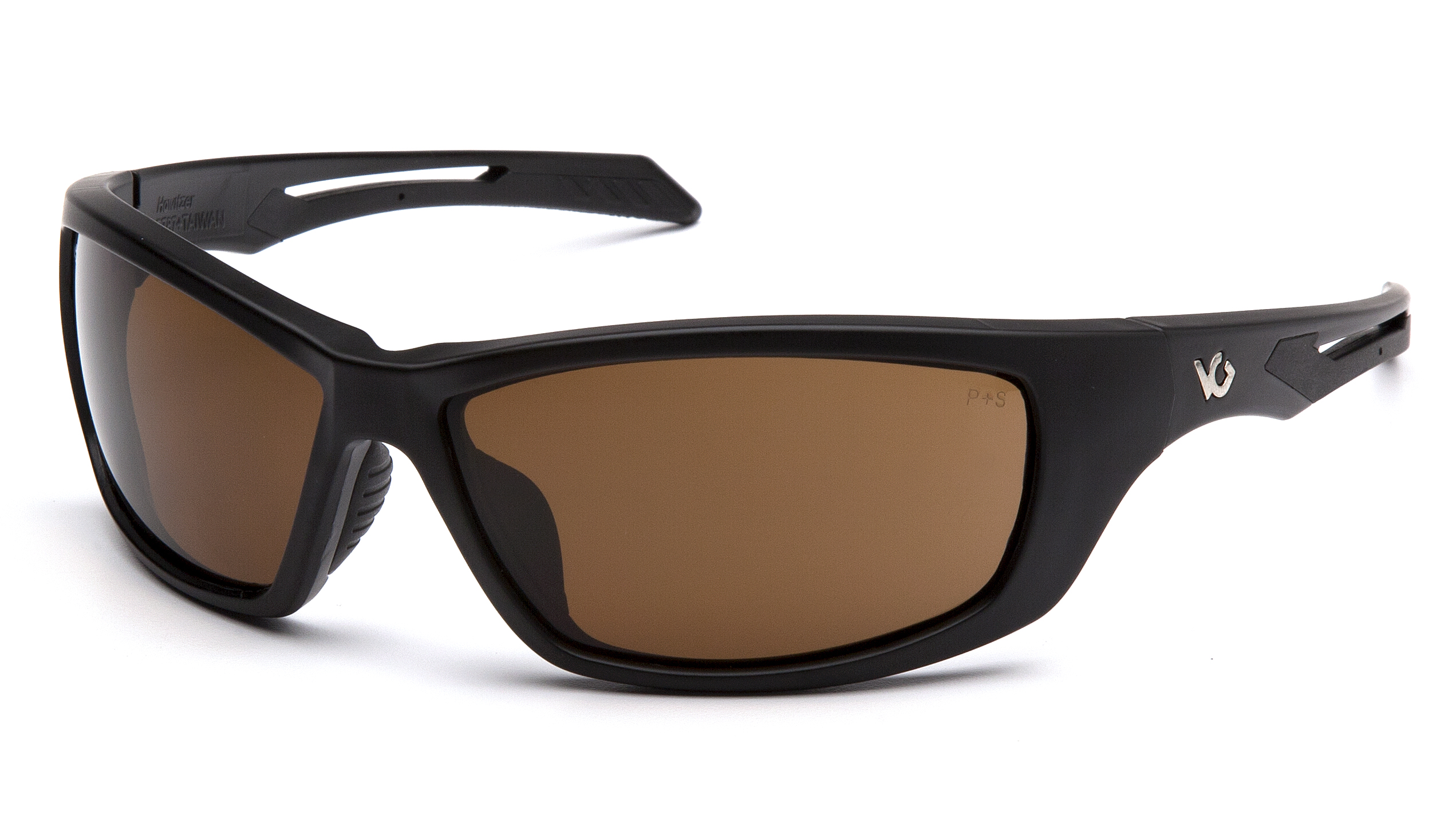 Защитные очки Venture Gear Tactical Howitzer Black (bronze) Anti-Fog, коричневые в чорной оправе — фото 1