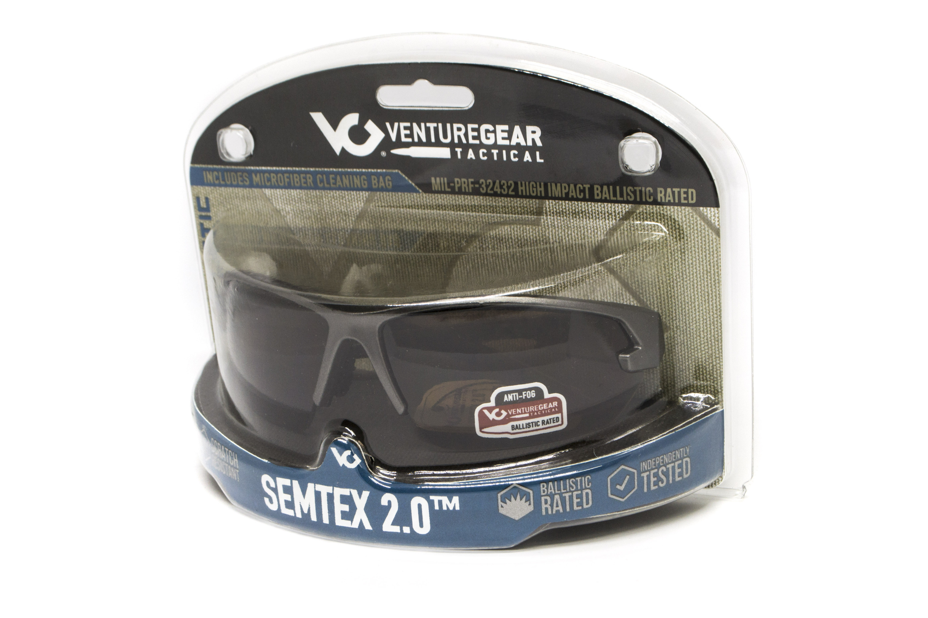Защитные очки Venture Gear Tactical Semtex 2.0 Gun Metal (bronze) Anti-Fog, коричневые в оправе цвета "тёмный металлик" — фото 7