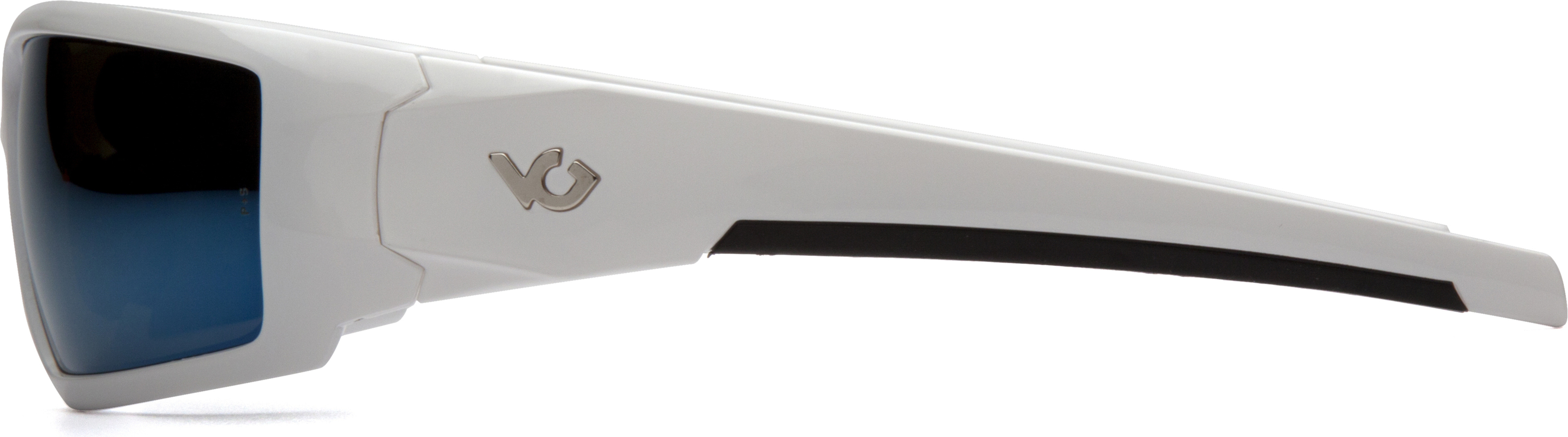 Очки защитные Venture Gear Pagosa White (ice blue mirror) Anti-Fog, зеркальные синие в белой оправе — фото 7