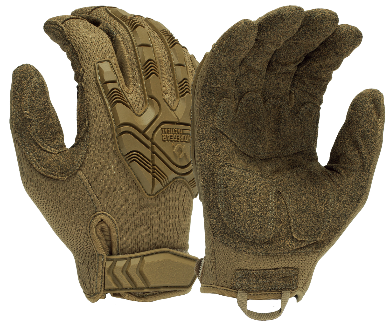 Тактические перчатки противоударные Venture Gear Tactical VGTG40 Heavy-Duty Impact Operator, песочные, размер 2XL (11) — фото 1
