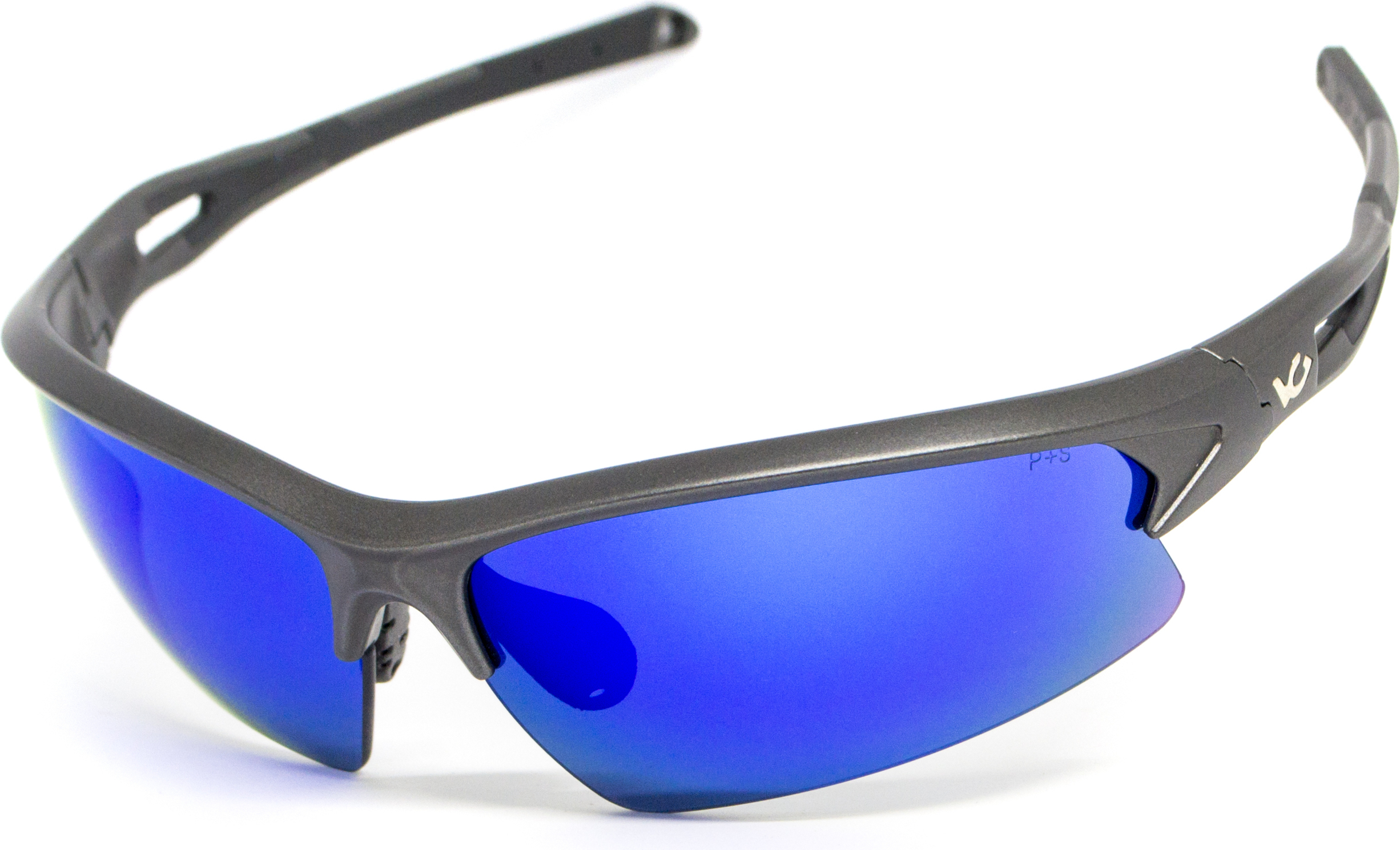 Очки защитные открытые Venture Gear MontEagle GunMetal (ice blue mirror) Anti-Fog, синие зеркальные — фото 3