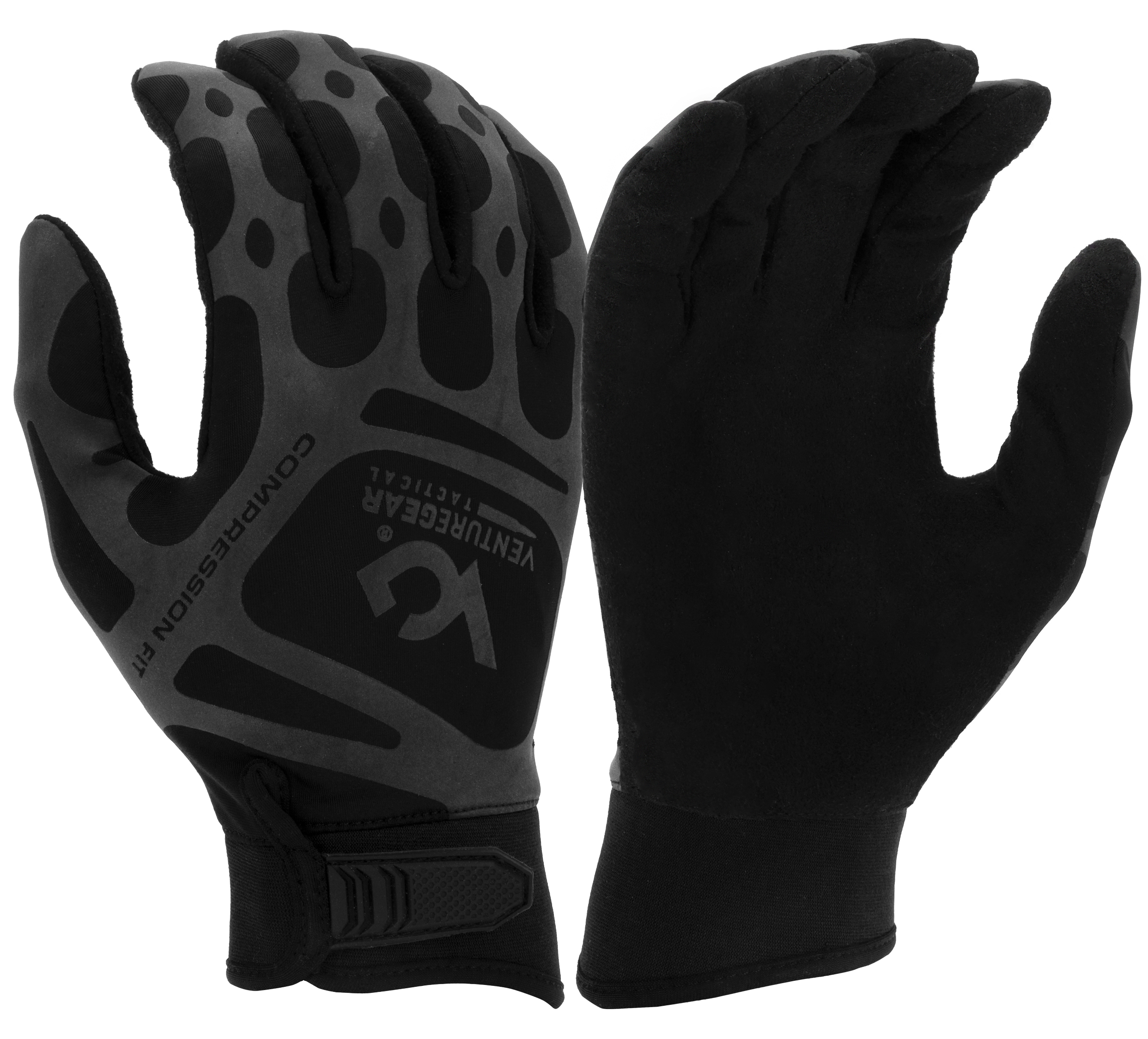 Тактические перчатки Venture Gear Tactical VGTG10 Compression Fit, черные, размер XL (10) — фото 1