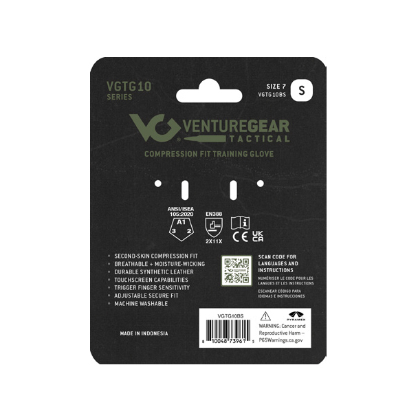 Тактические перчатки Venture Gear Tactical VGTG10 Compression Fit, черные, размер XL (10) — фото 7