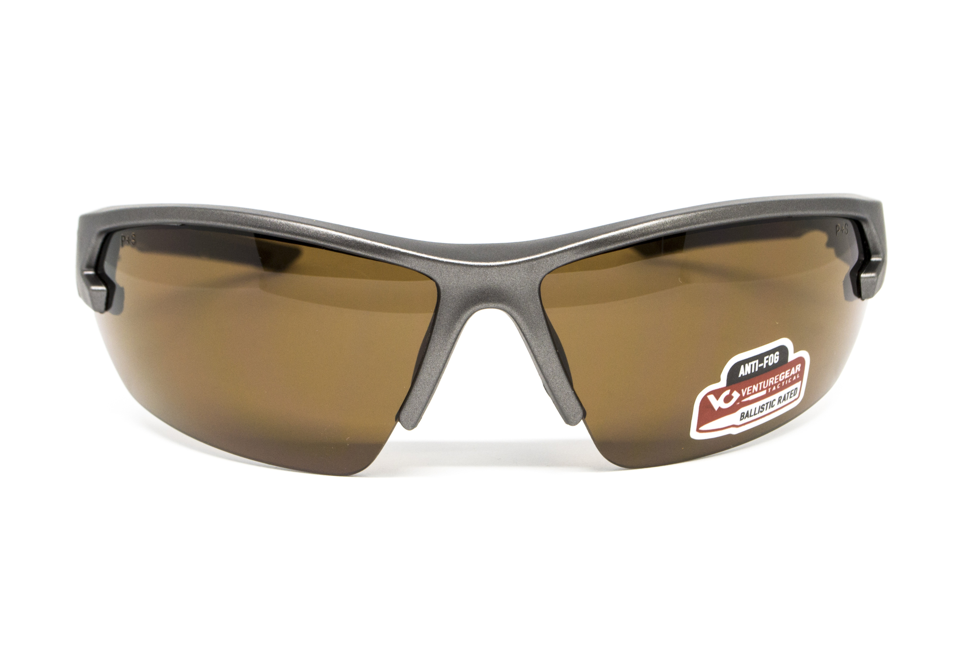 Защитные очки Venture Gear Tactical Semtex 2.0 Gun Metal (bronze) Anti-Fog, коричневые в оправе цвета "тёмный металлик" — фото 6
