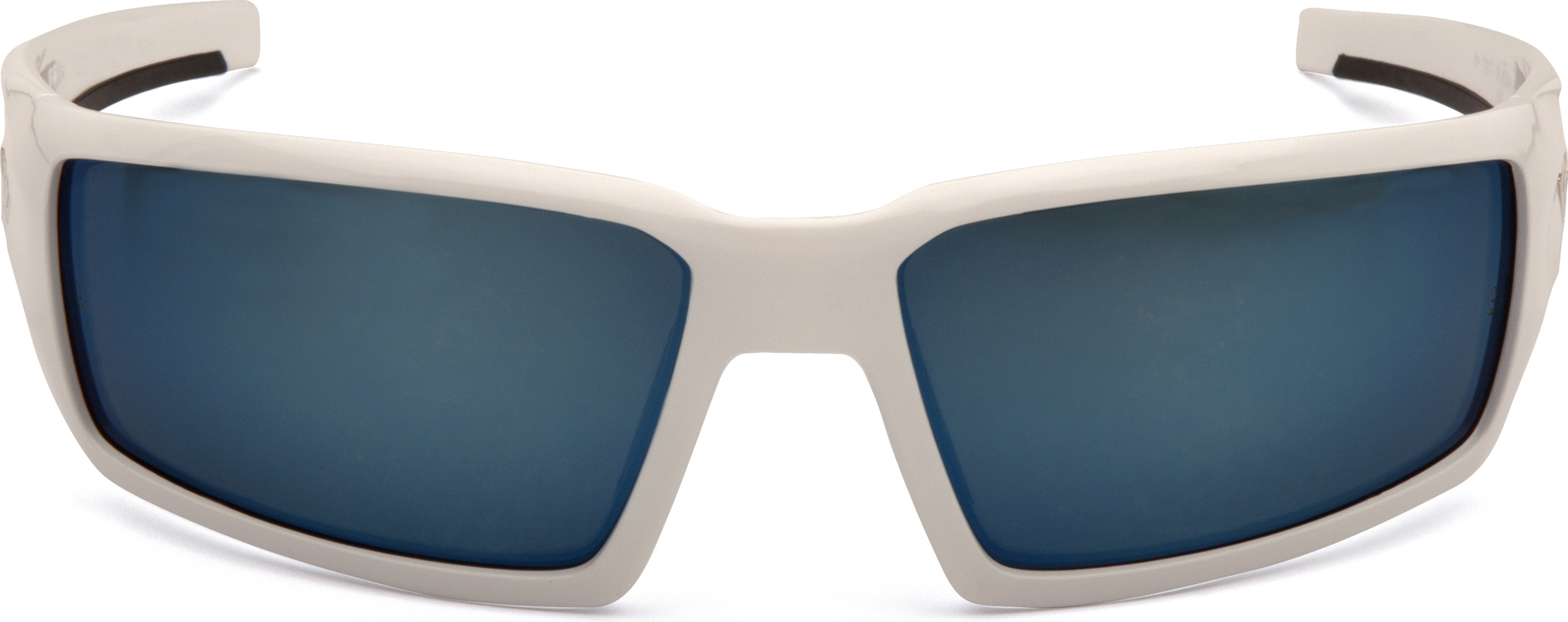 Очки защитные Venture Gear Pagosa White (ice blue mirror) Anti-Fog, зеркальные синие в белой оправе — фото 4