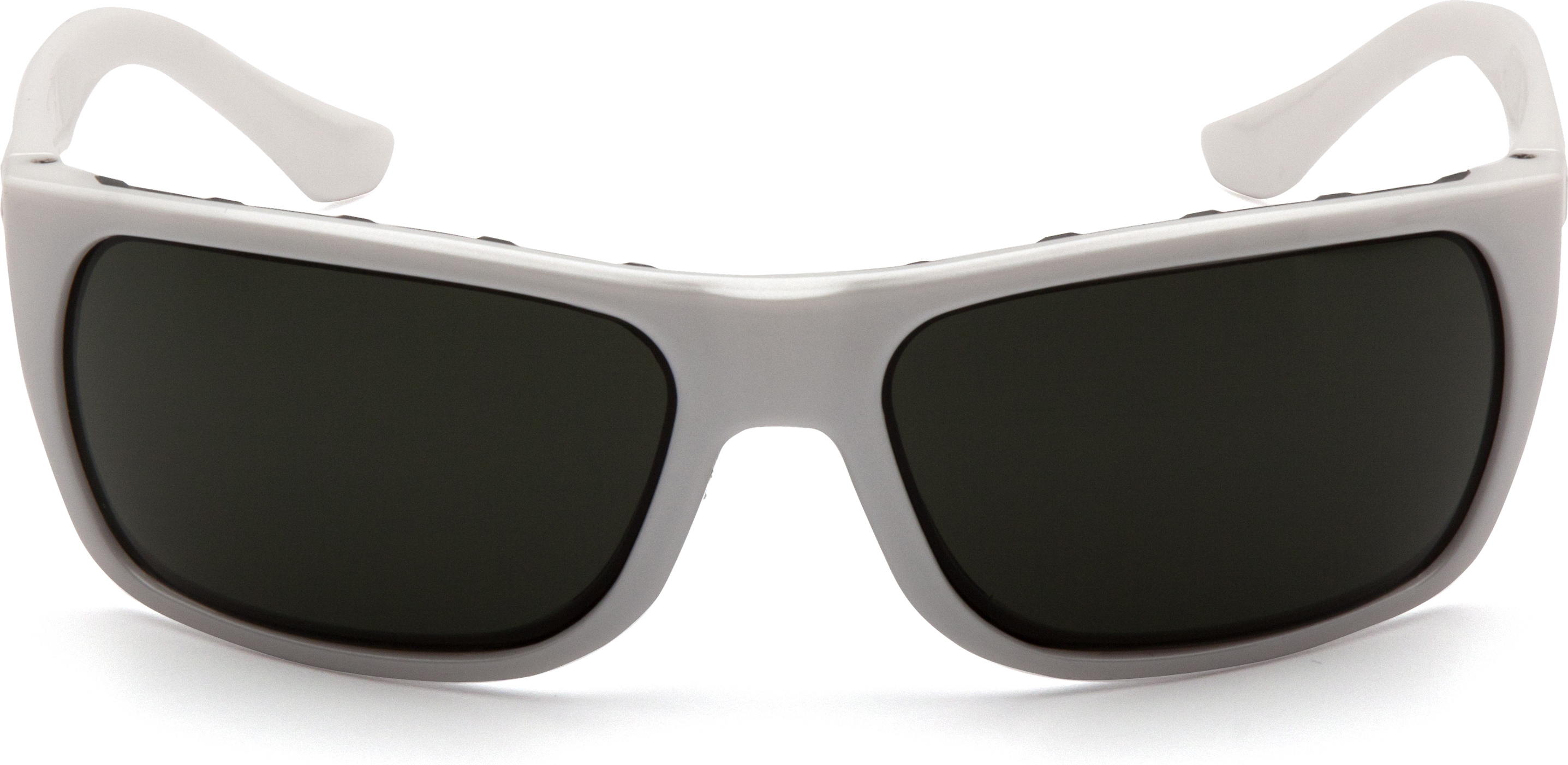 Очки защитные открытые Venture Gear Vallejo White (forest gray) Anti-Fog, серо-зеленые в белой оправе — фото 4