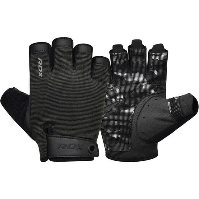 Рукавички для фітнесу RDX T2 Half Black PLUS-S — фото 1
