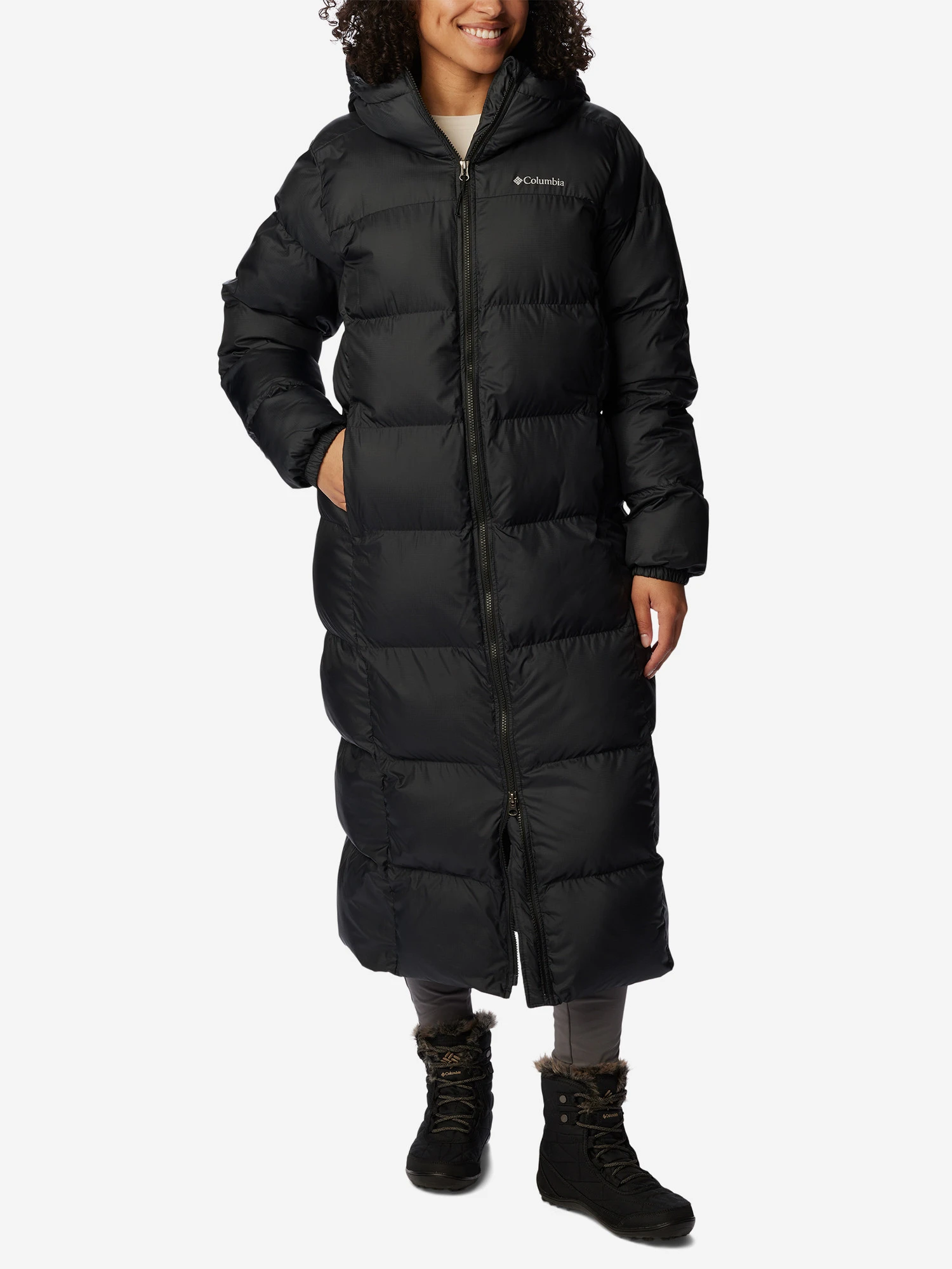 Куртка жіноча Columbia Puffect Long Jacket Black (WL4214-010) — фото 1