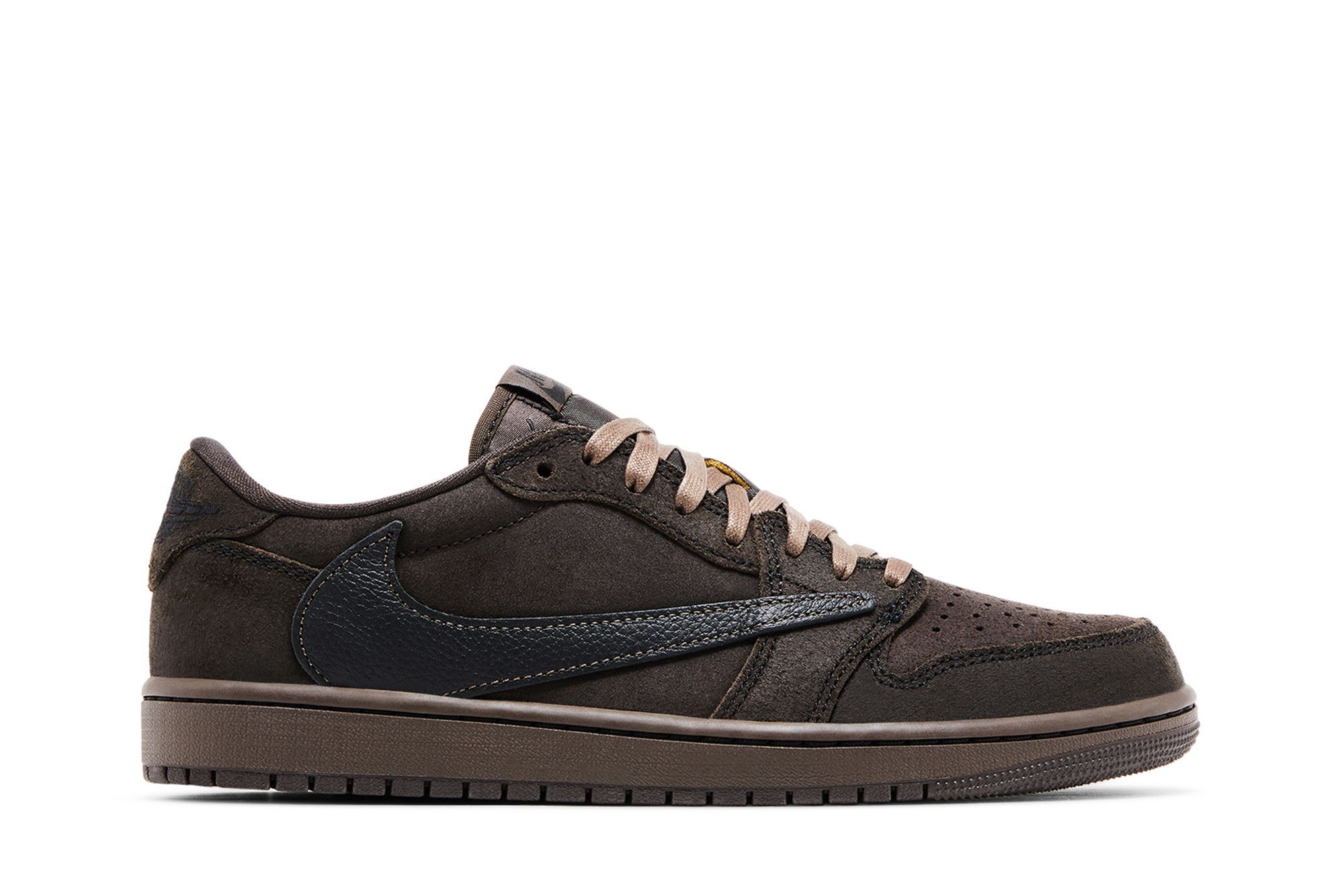 Кросівки чоловічі Nike Travis Scott x Air Jordan 1 Retro Low OG SP 'Velvet Brown' — фото 1