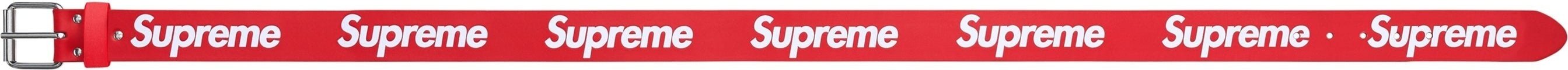 Ремінь Supreme Repeat Leather Belt Red FW25 — фото 4