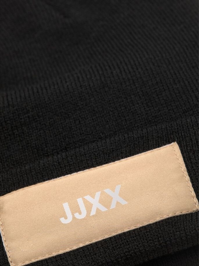 Шапка JXBASIC LOGO BEANIE SN 12205033-Black JJXX ONE SIZE Чорний — фото 4