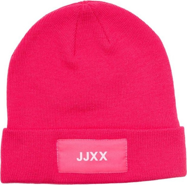 Шапка JXBASIC LOGO BEANIE SN 12205033-Bright Rose JJXX ONE SIZE Малиновий — фото 3