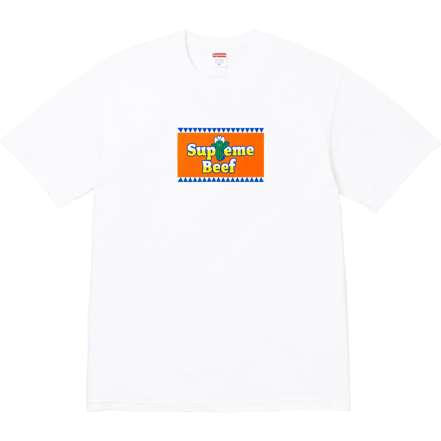 Футболка SUPREME BEEF TEE WHITE — фото 1