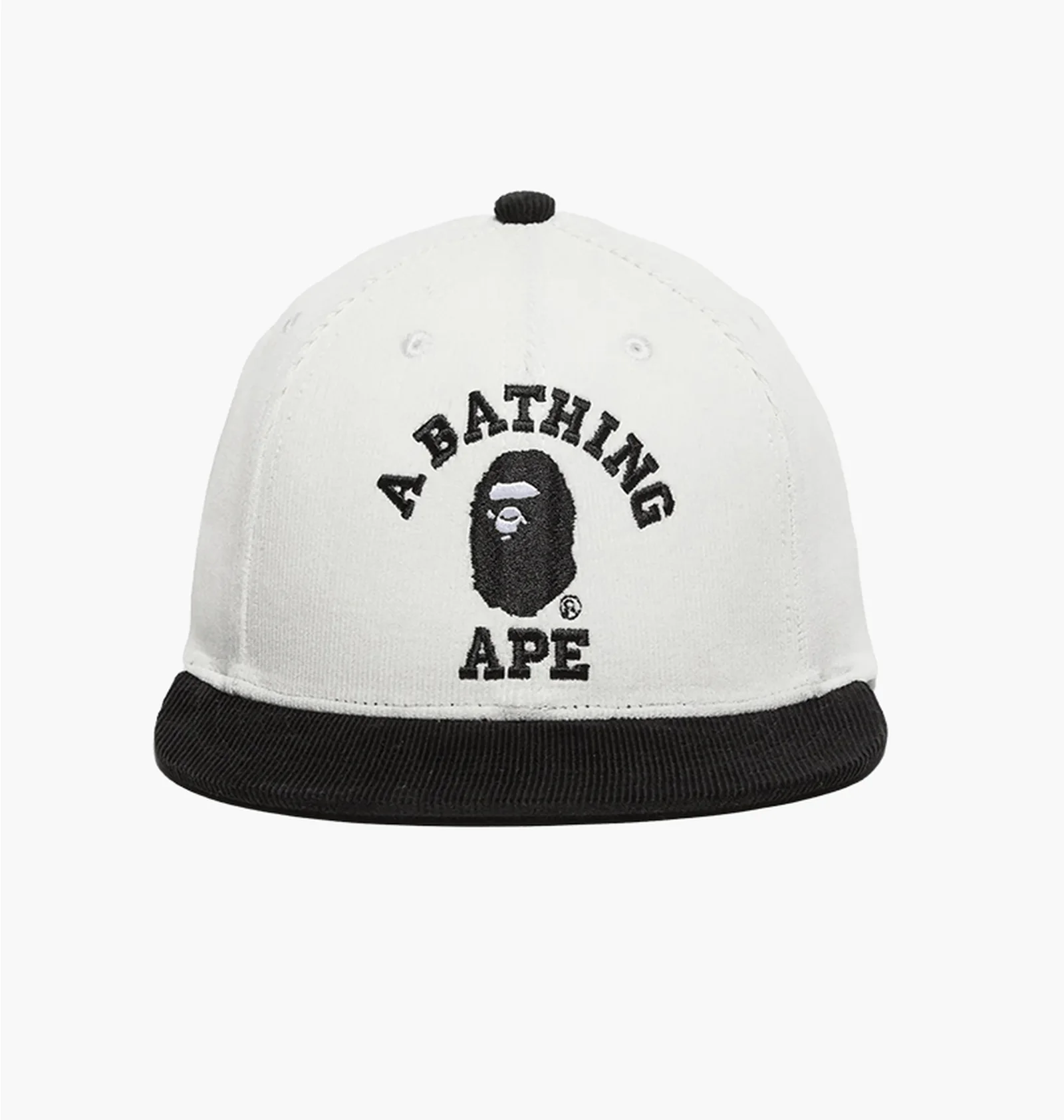 Cap BAPE Corduroy College Cap White — фото 1