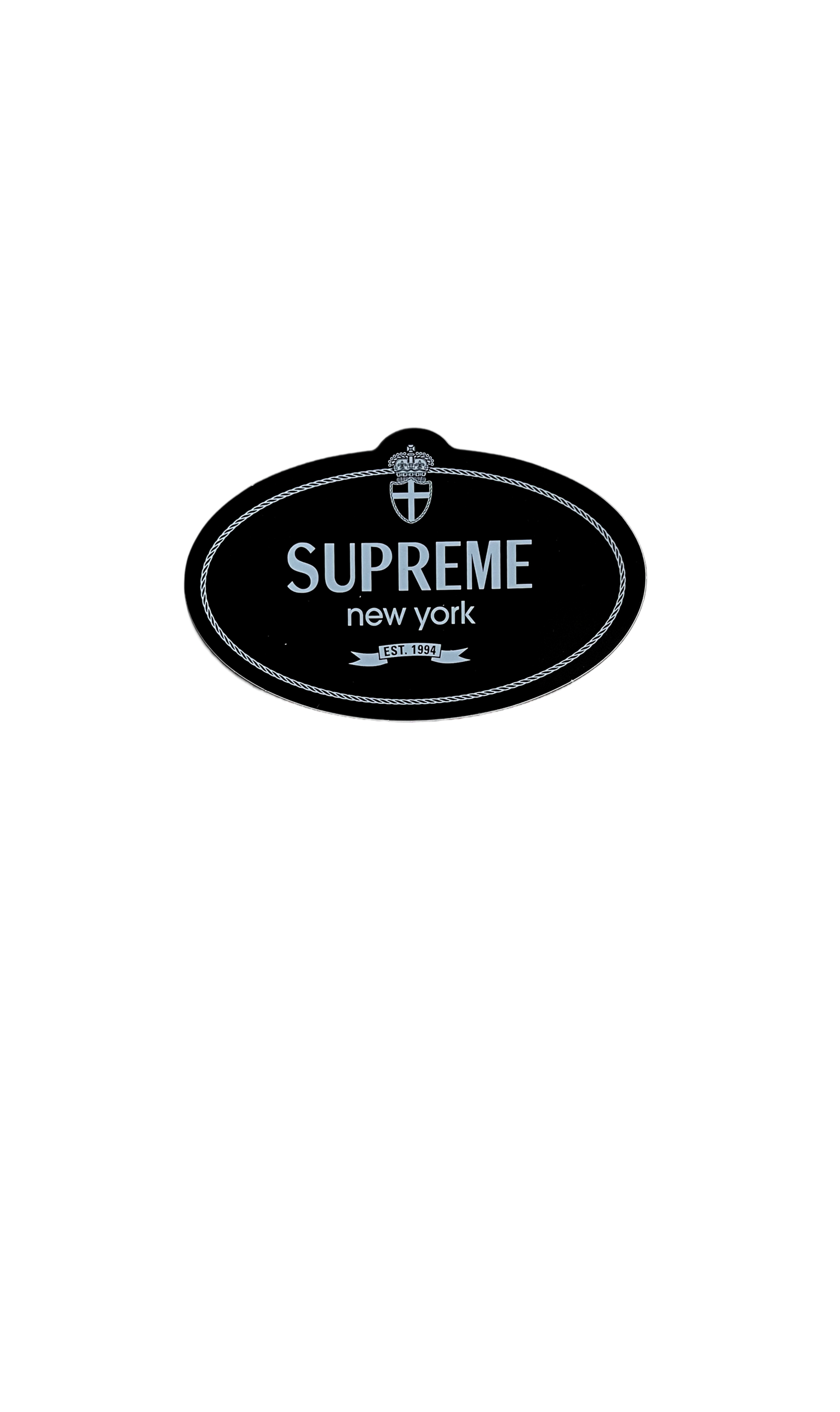 Стікер Supreme Crest Black Sticker (FW24) — фото 1