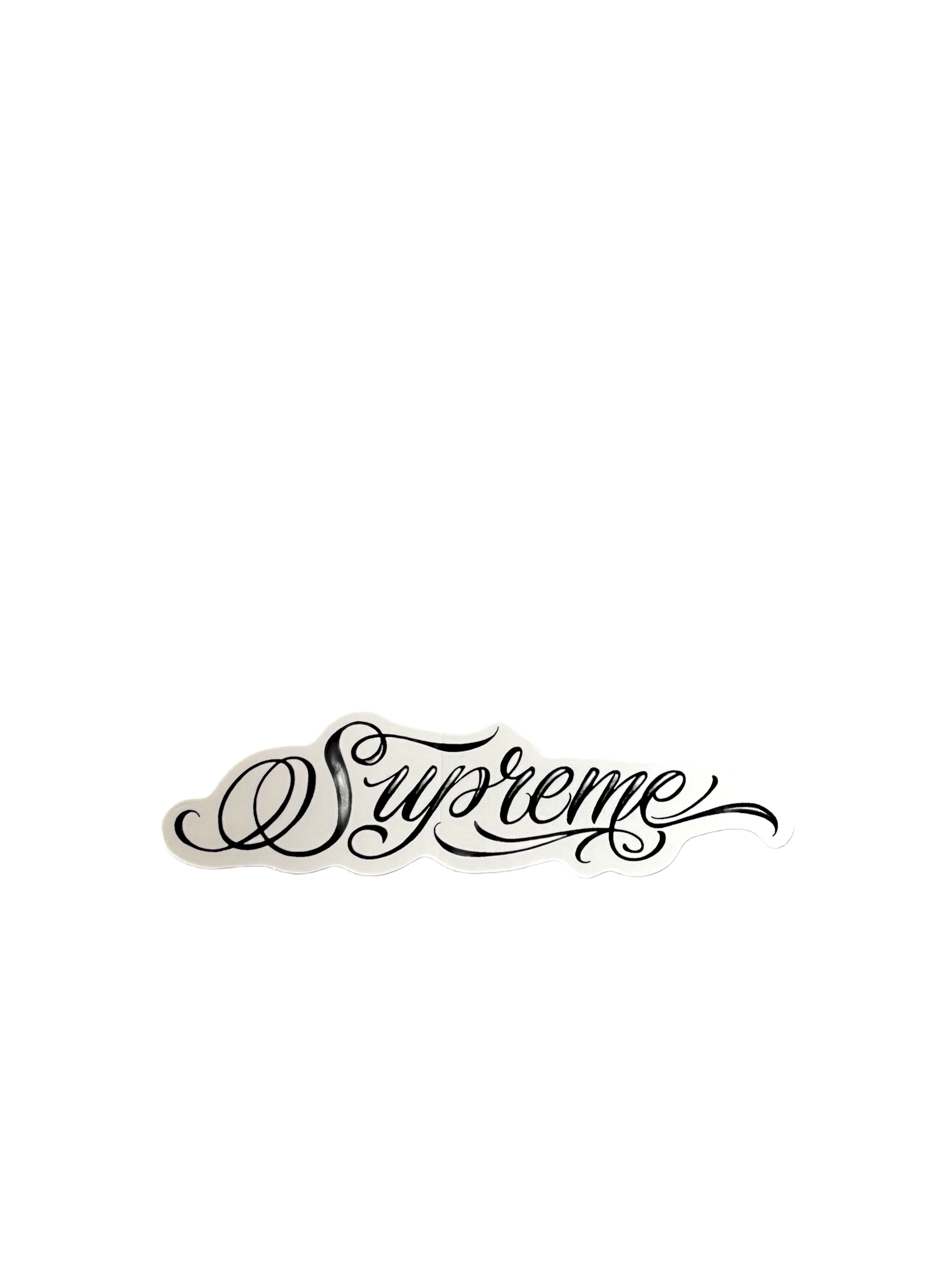 Стікер Supreme Script Black Sticker (FW24) — фото 1