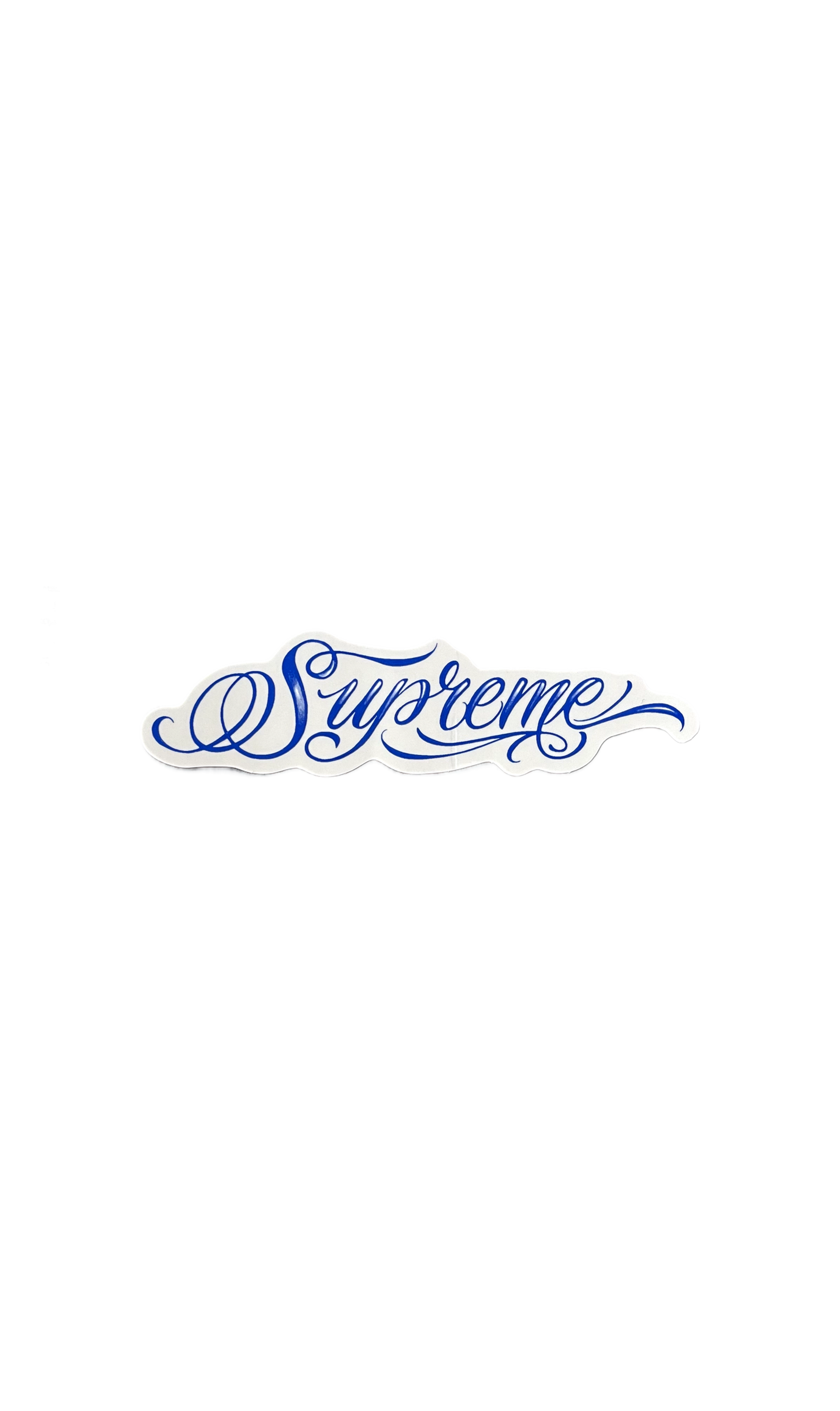 Стікер Supreme Script Blue Sticker (FW24) — фото 1
