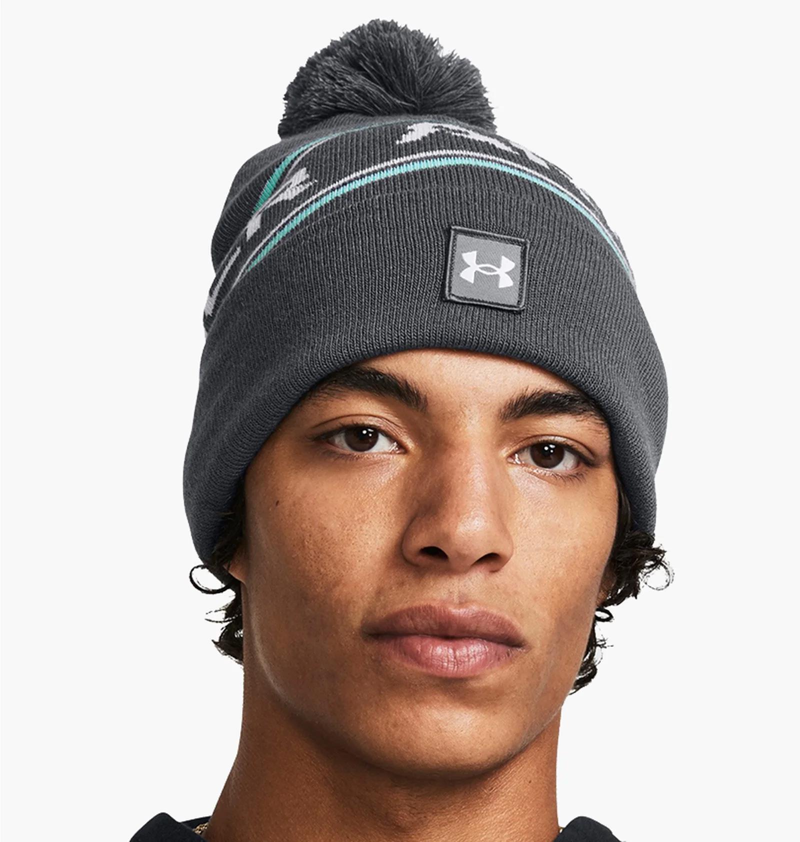 Шапка UA Men's Halftime Pom Beanie Under Armour OSFM — фото 1