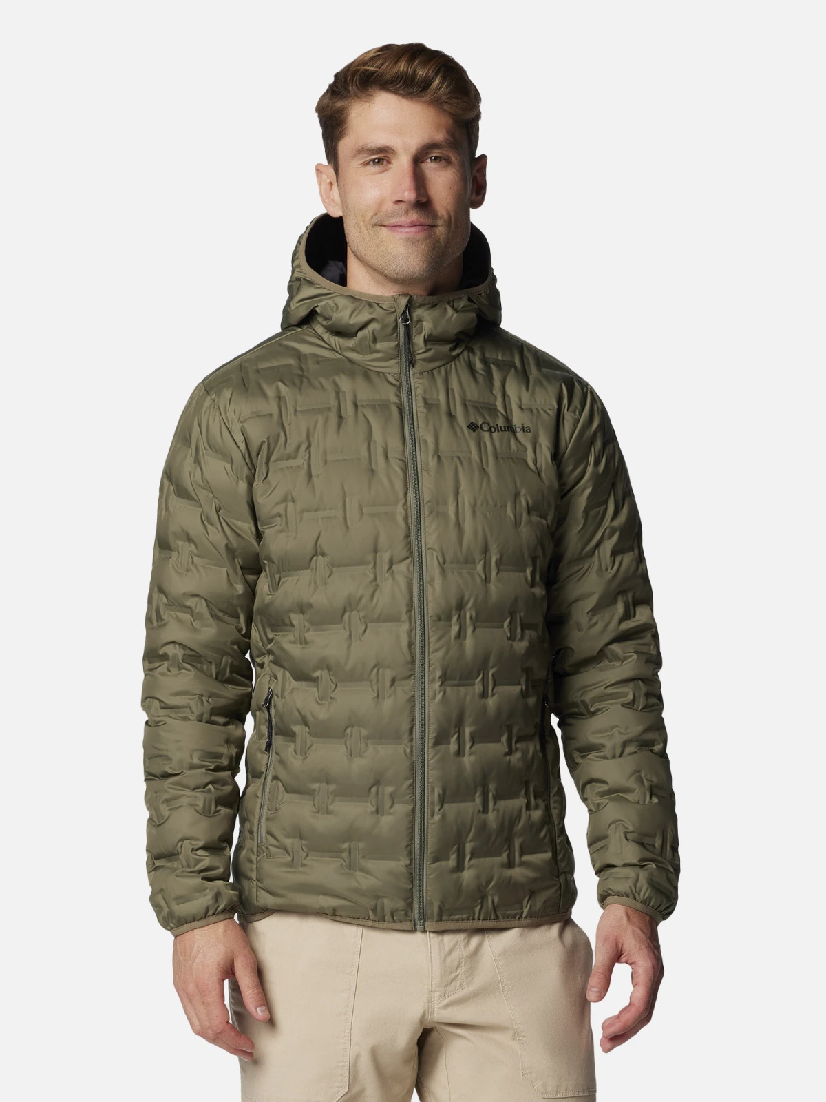 Куртка пухова Delta Ridge™ II Down Hooded Jacket 2086221CLB-397 Columbia S Хакі — фото 1