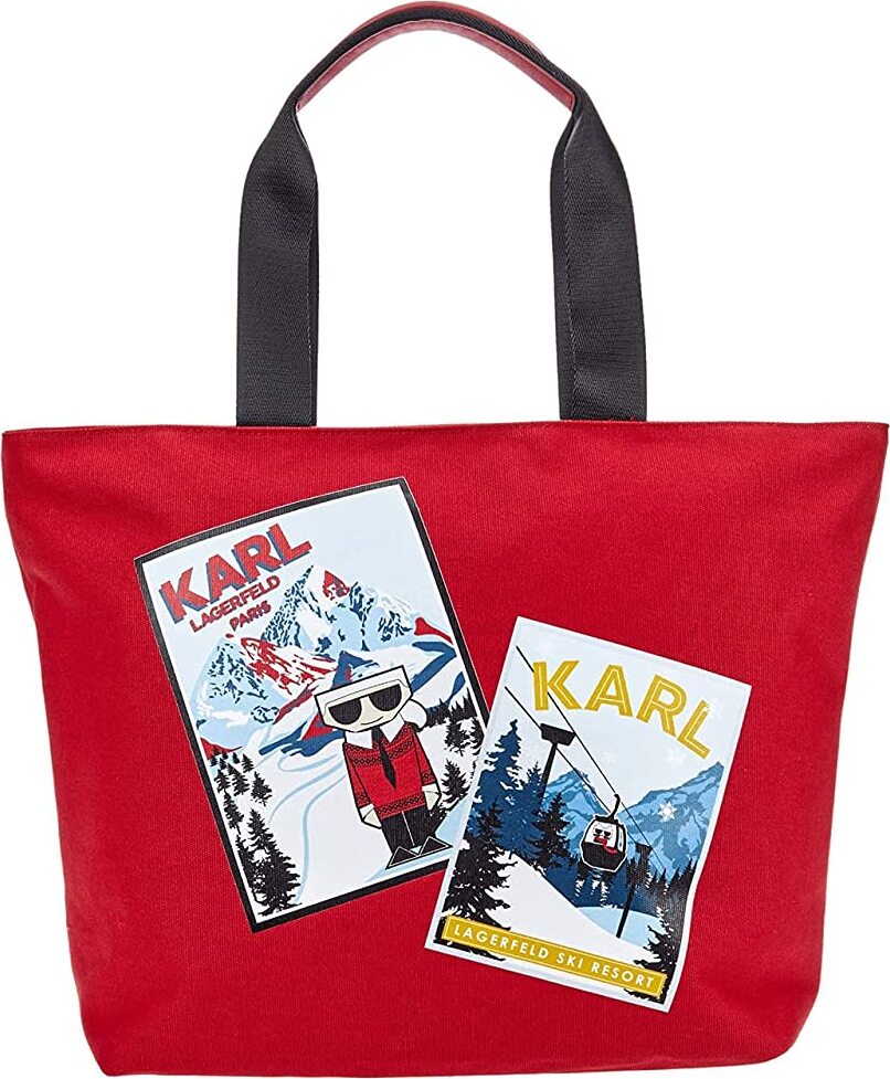 Жіноча сумка Karl Lagerfeld Paris з принтом 1159774473 (Червоний, One size) — фото 3