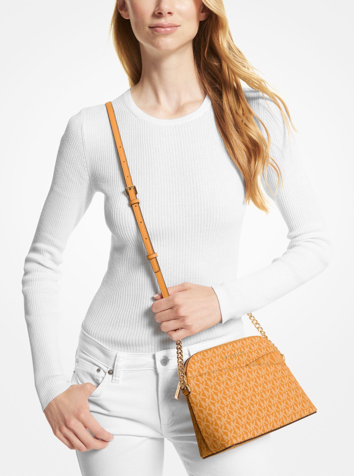 Жіноча сумка кроссбоді Michael Kors на блискавці 1159777918 (Помаранчевий, One size) — фото 1