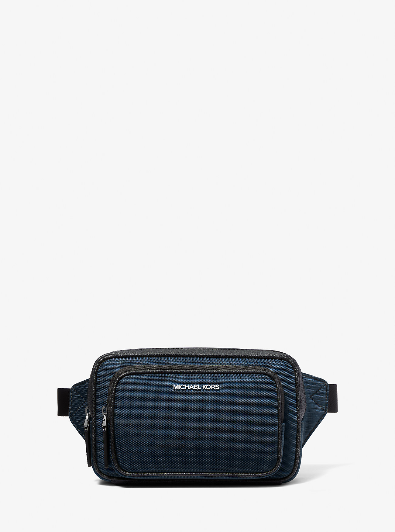 Чоловіча поясна сумка Michael Kors з логотипом 1159794463 (Білий/синій, One size) — фото 1