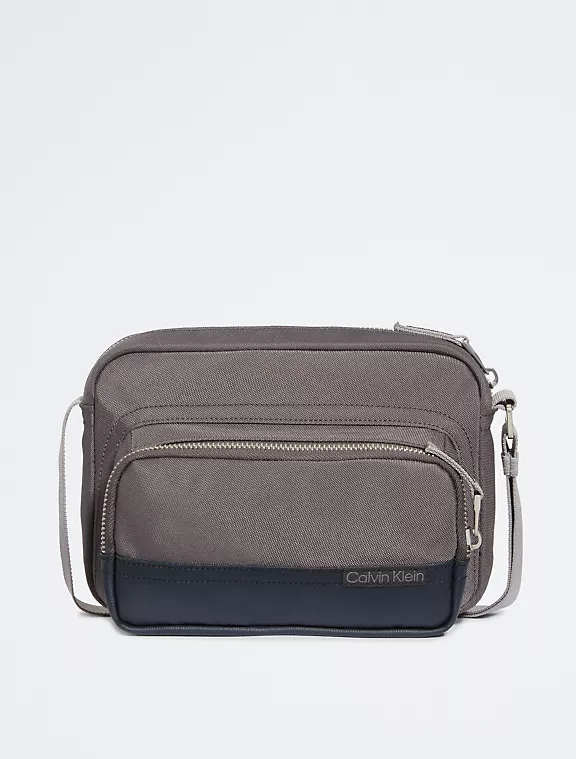 Сумка через плече Calvin Klein із логотипом 1159797626 (Сірий, One size) — фото 1